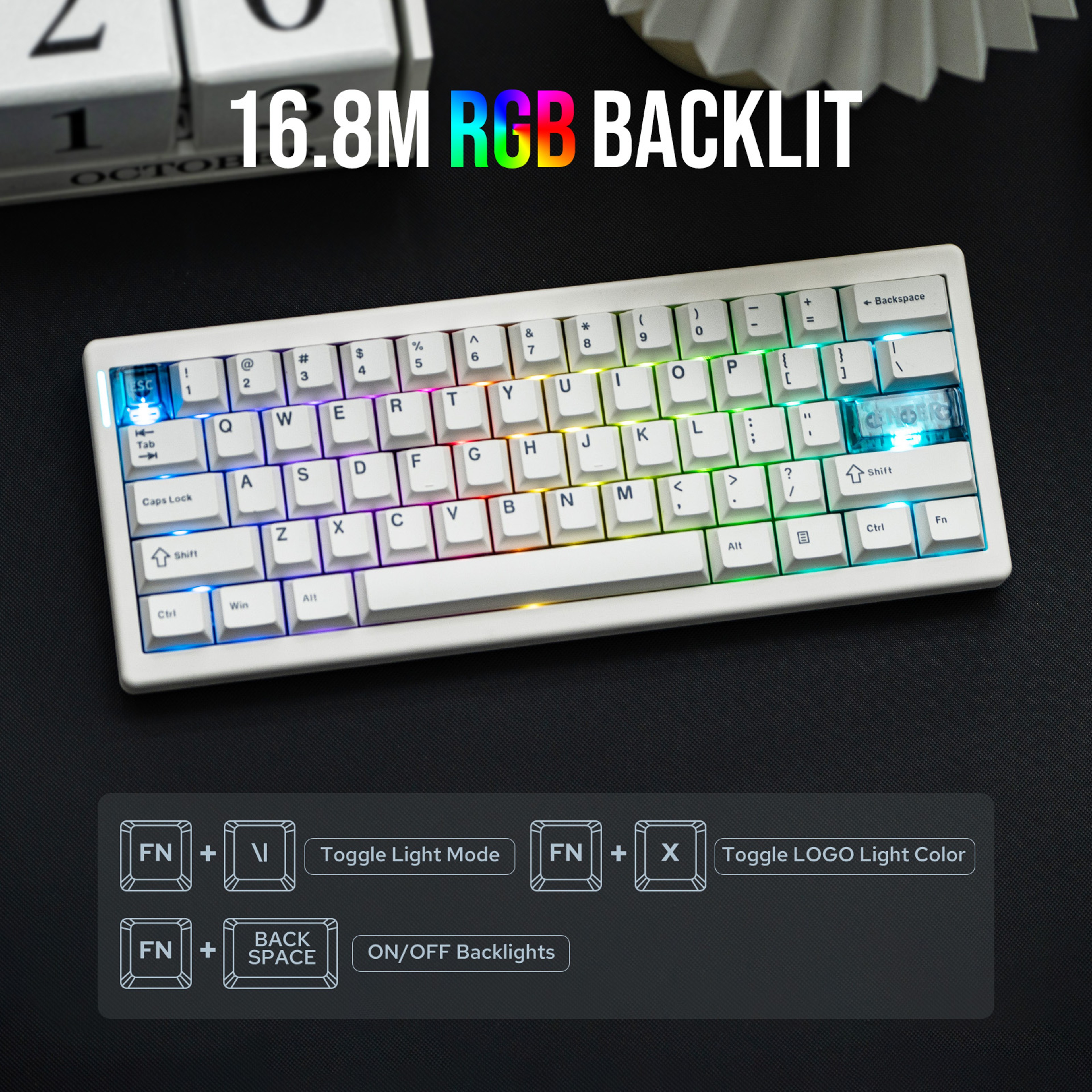 Mechanical Keyboard Wireless Gaming Keyboard With VIA Programmable Gasket Design 5