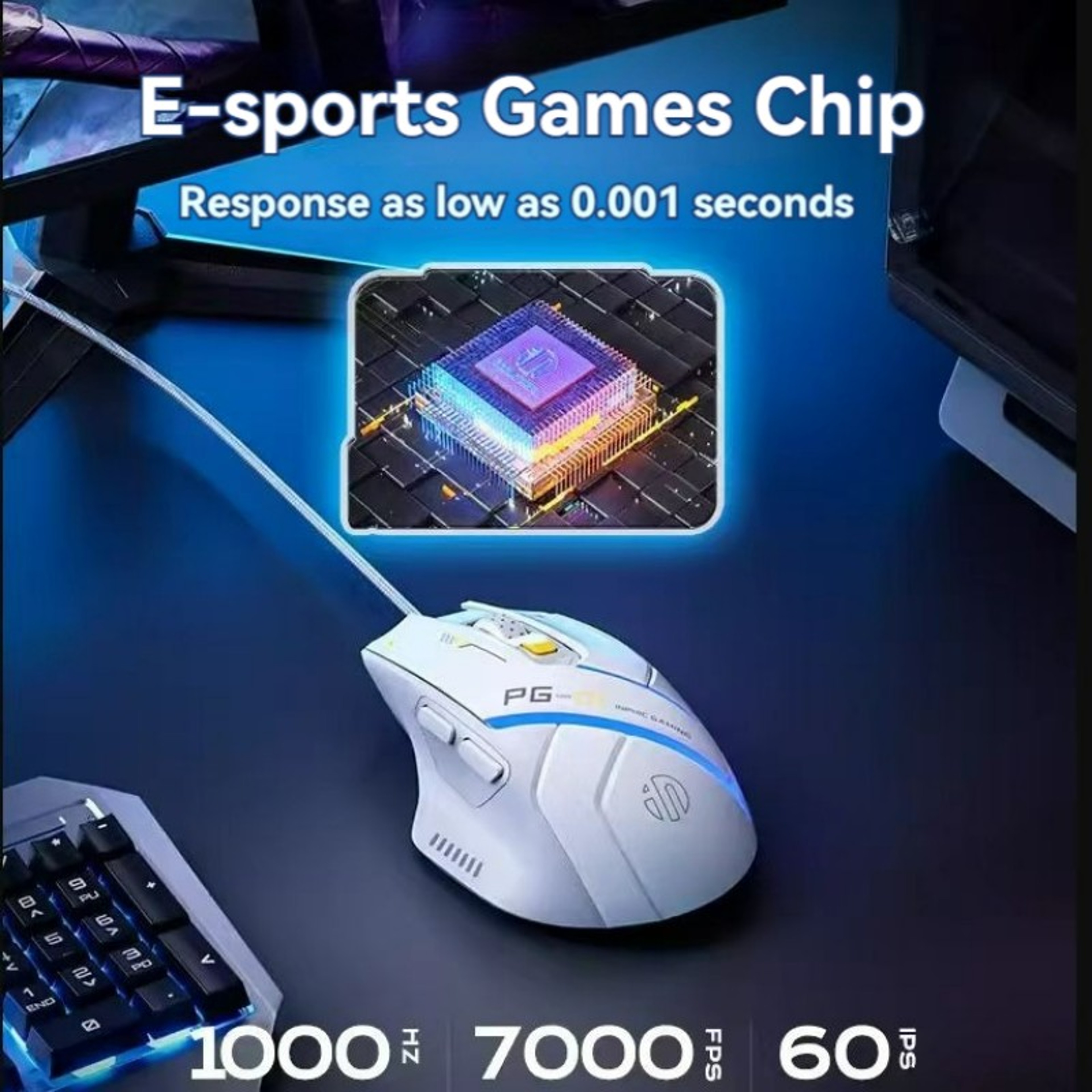 Gaming Mouse With RGB Lighting DPI Programmable Wired Gaming Mouse 2