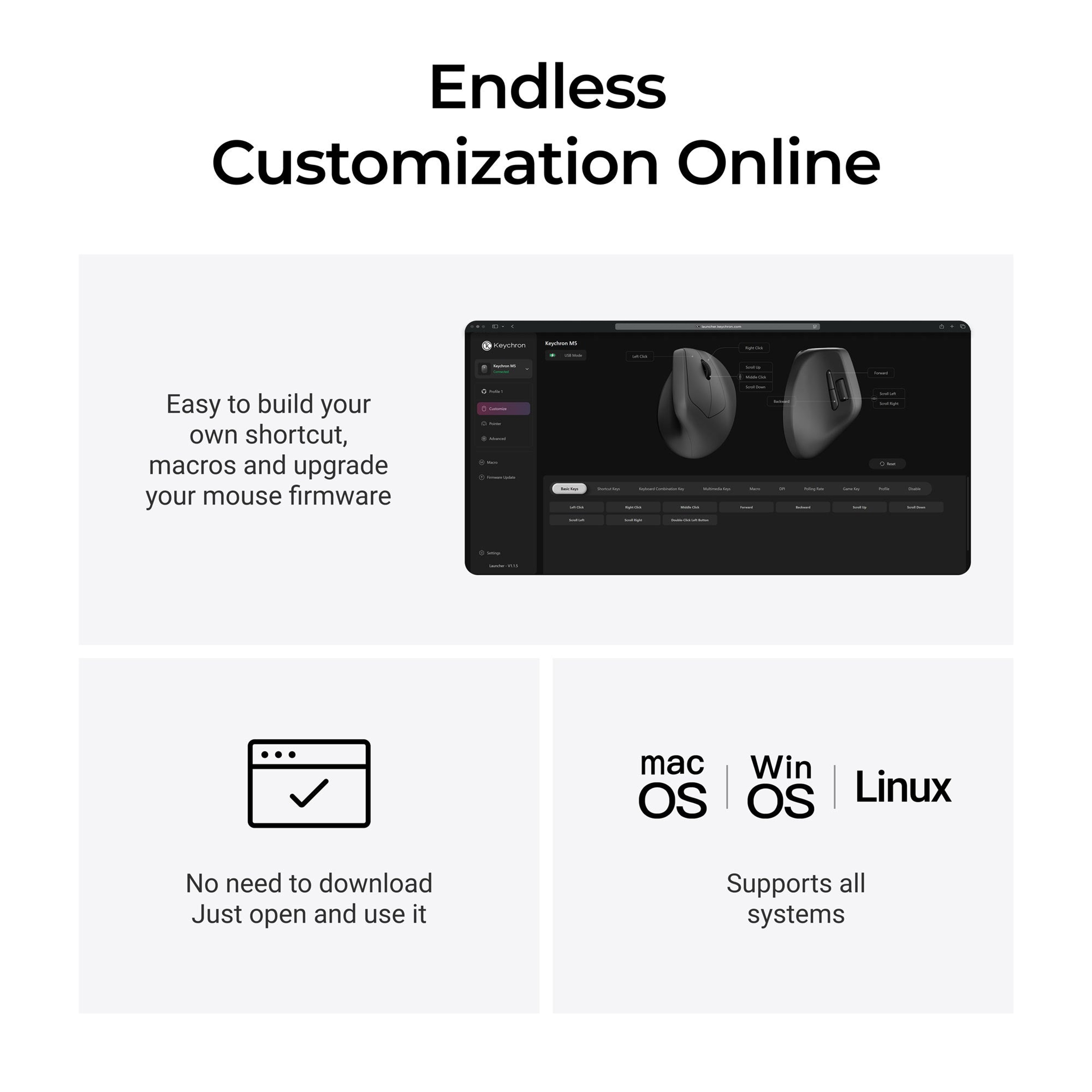 Wireless Gaming Mouse With Polling Rate Bluetooth And Sensor 3