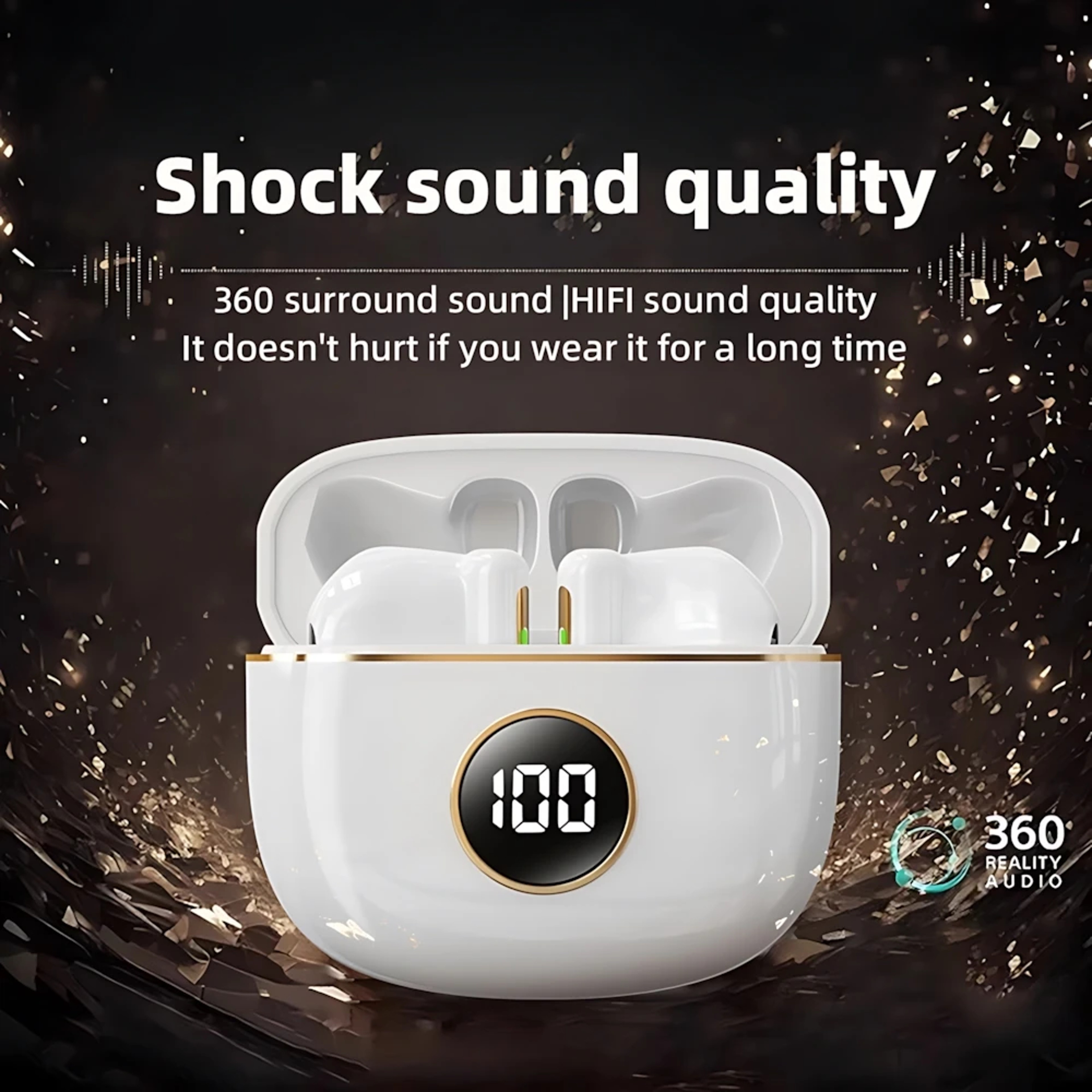 Bluetooth Wireless Earbuds With HD Stereo Sound And Touch Control 3