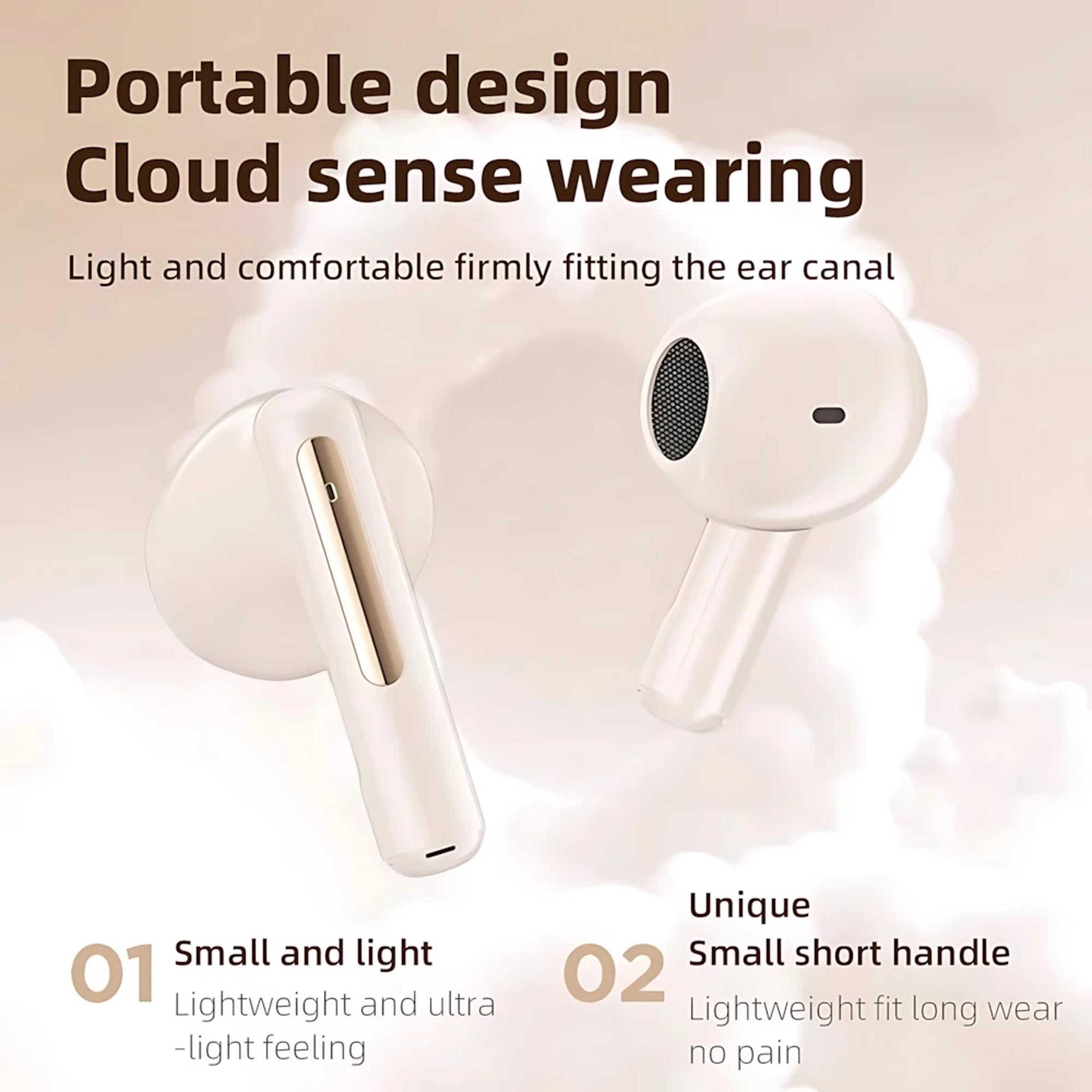 Bluetooth Wireless Earbuds With HD Stereo Sound And Touch Control 7