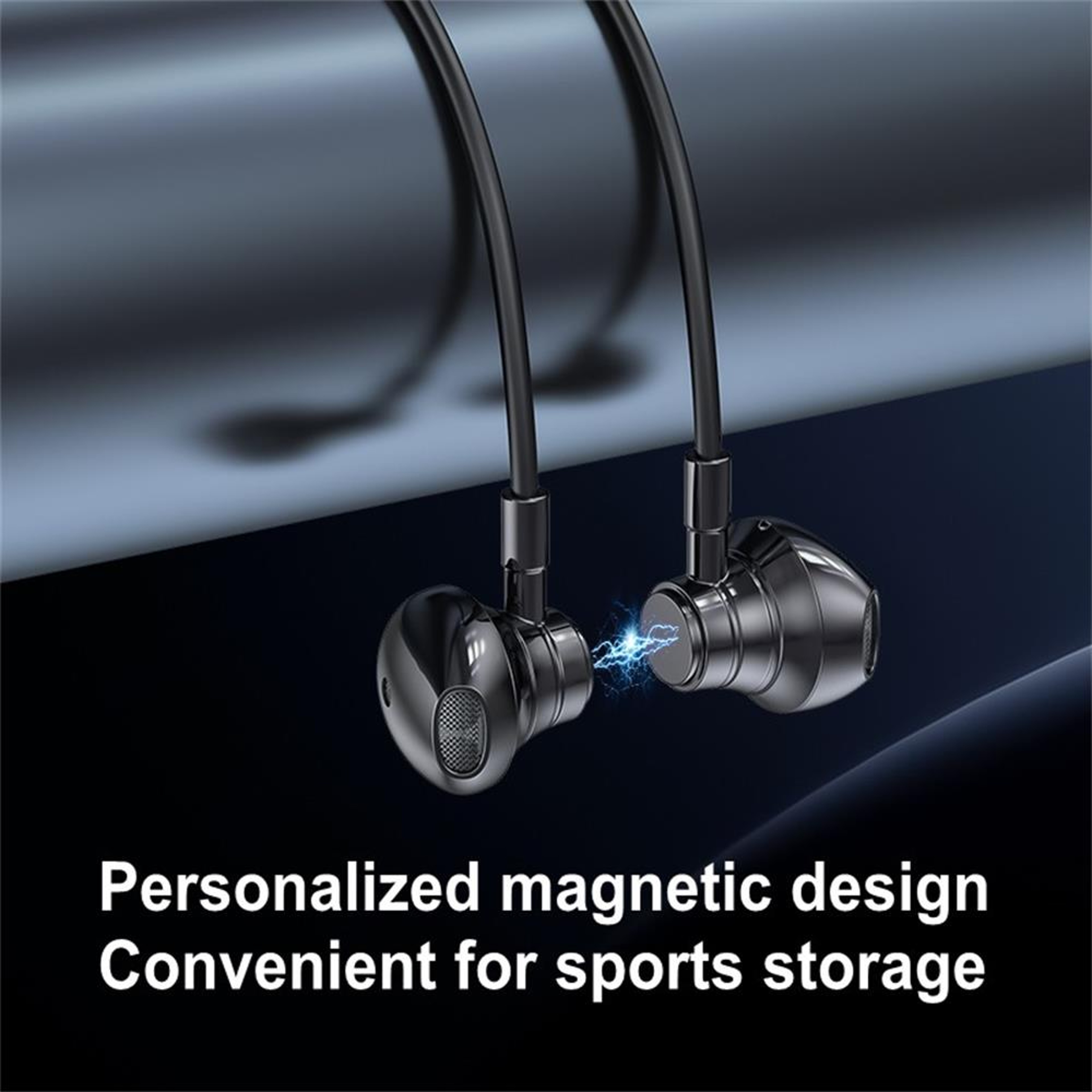 Neckband Bluetooth Earphones With Magnetic Earbuds And SD Card Support 3