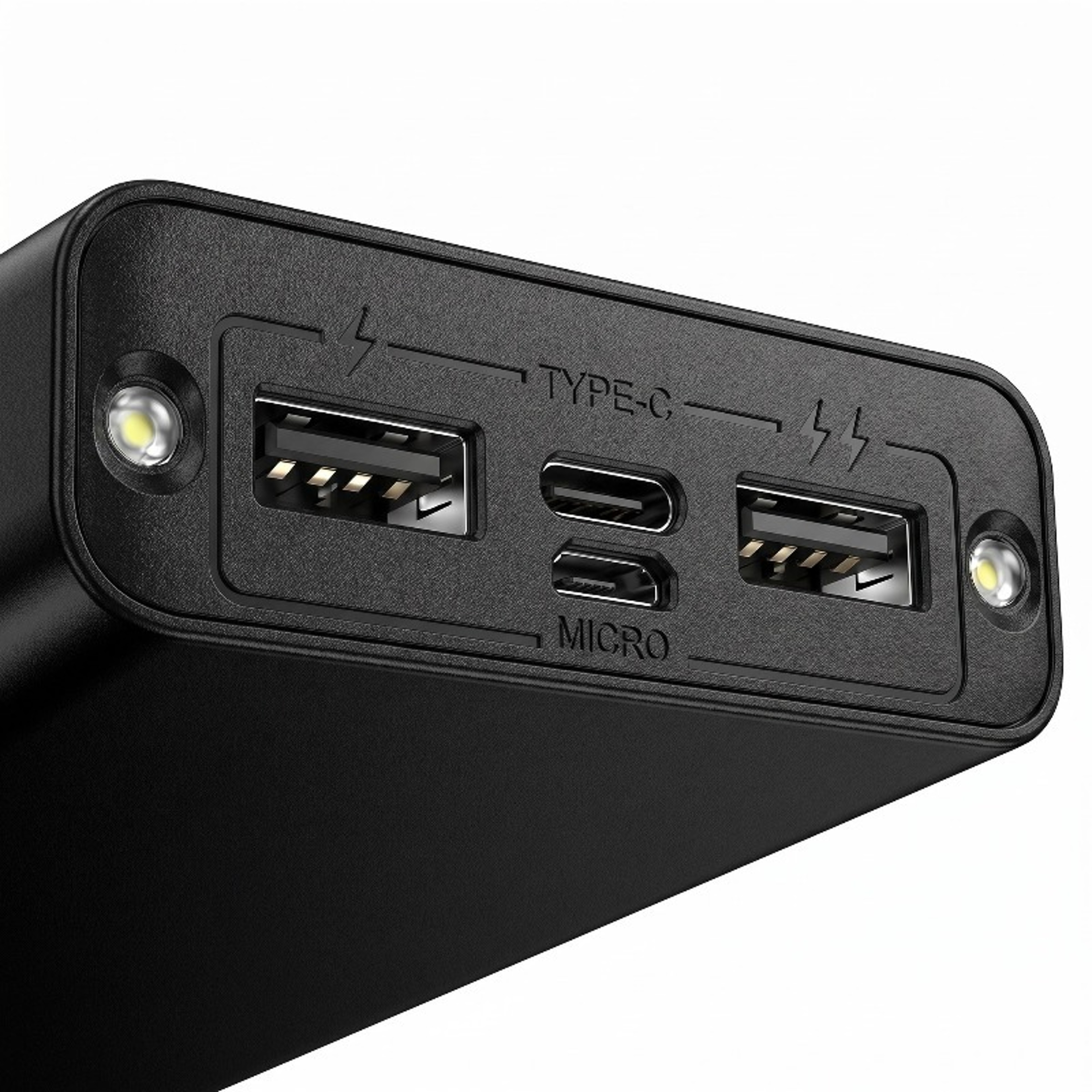 Power Bank Portable Charger With LED Display Flashlight  Multi Port Fast Charging 5