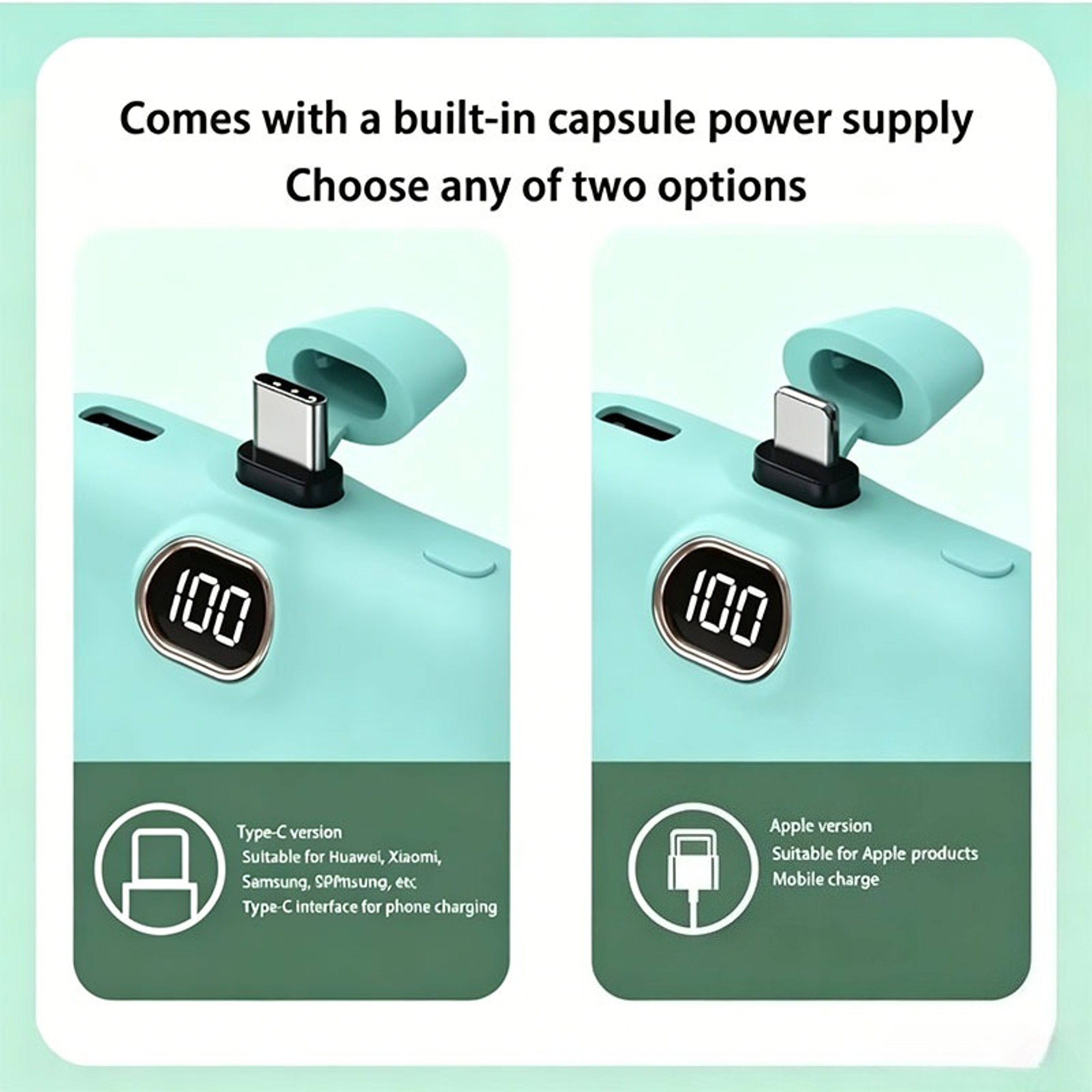 Power Bank Fast Charging Portable Charger For IPhone Samsung  Android 3