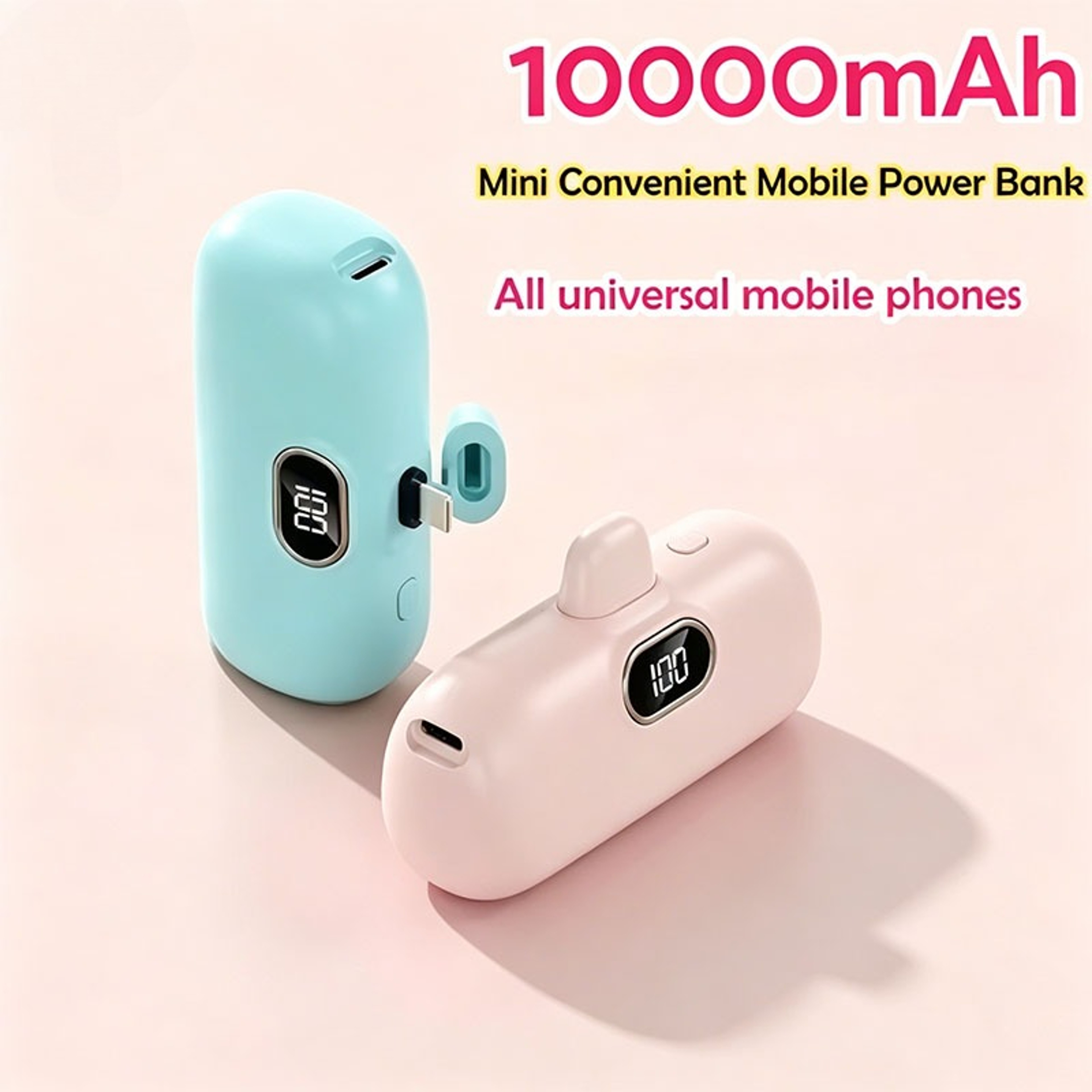 Power Bank Fast Charging Portable Charger For IPhone Samsung  Android 4