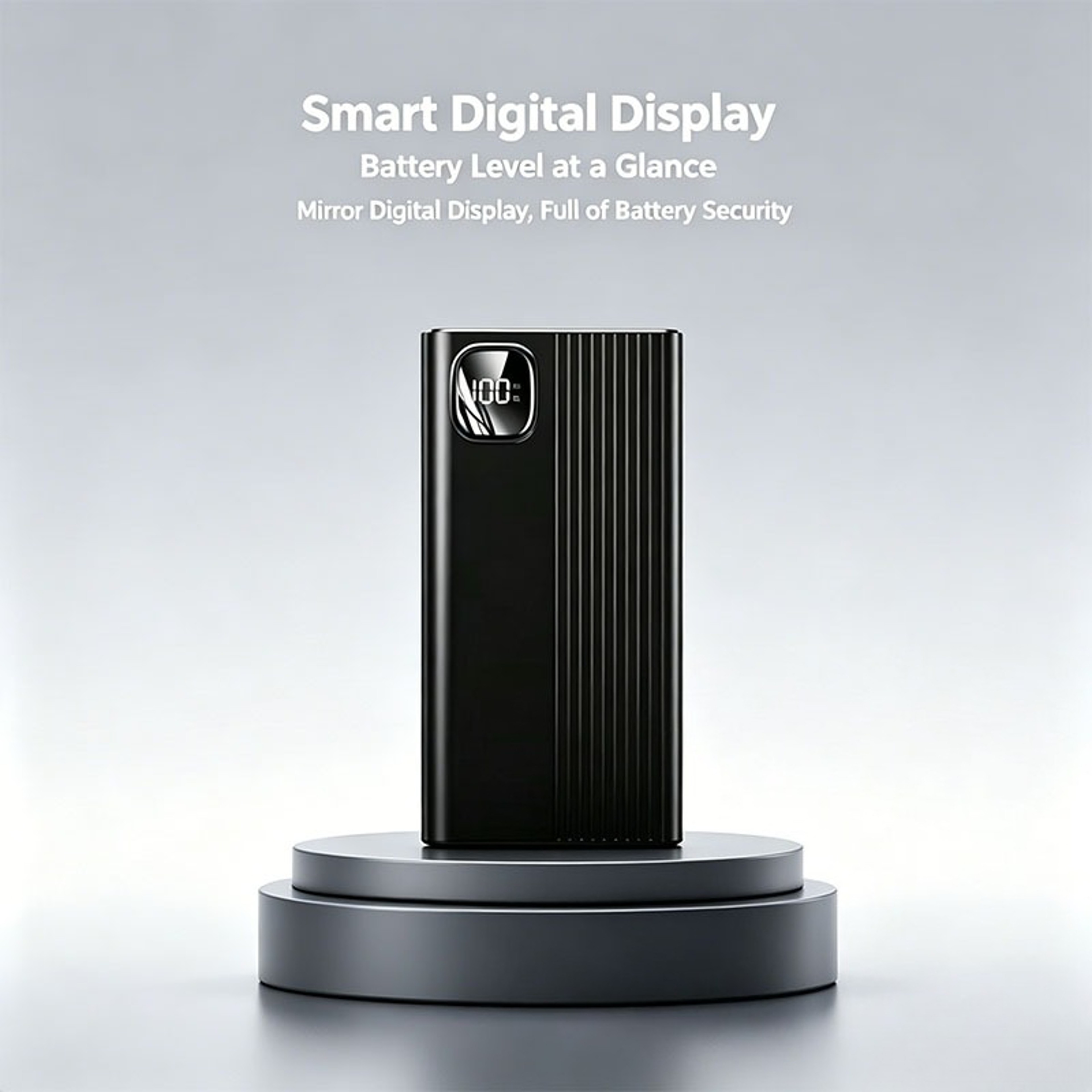 Power Bank With PD Fast Charging Digital Display Portable Charger 5
