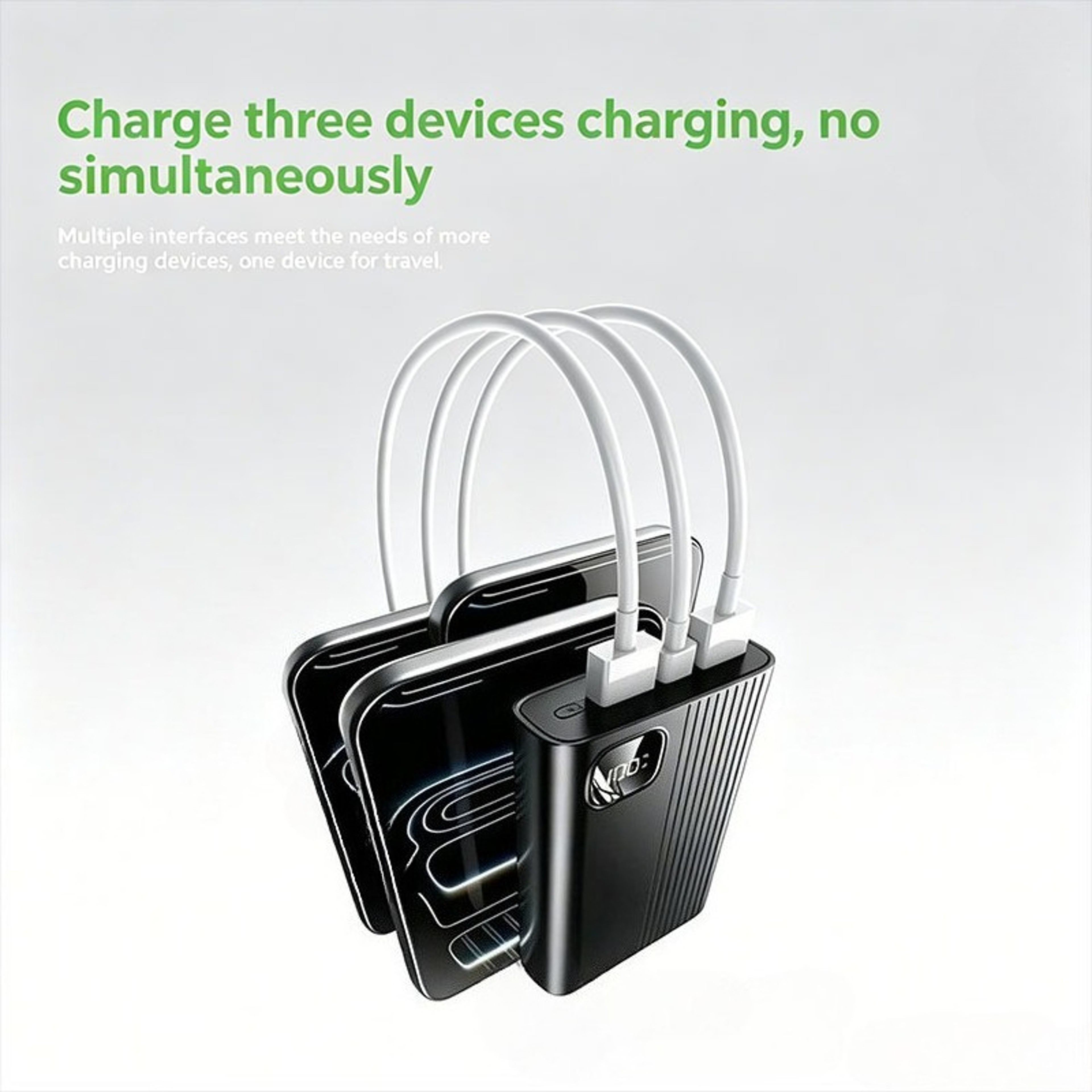 Power Bank With PD Fast Charging Digital Display Portable Charger 7