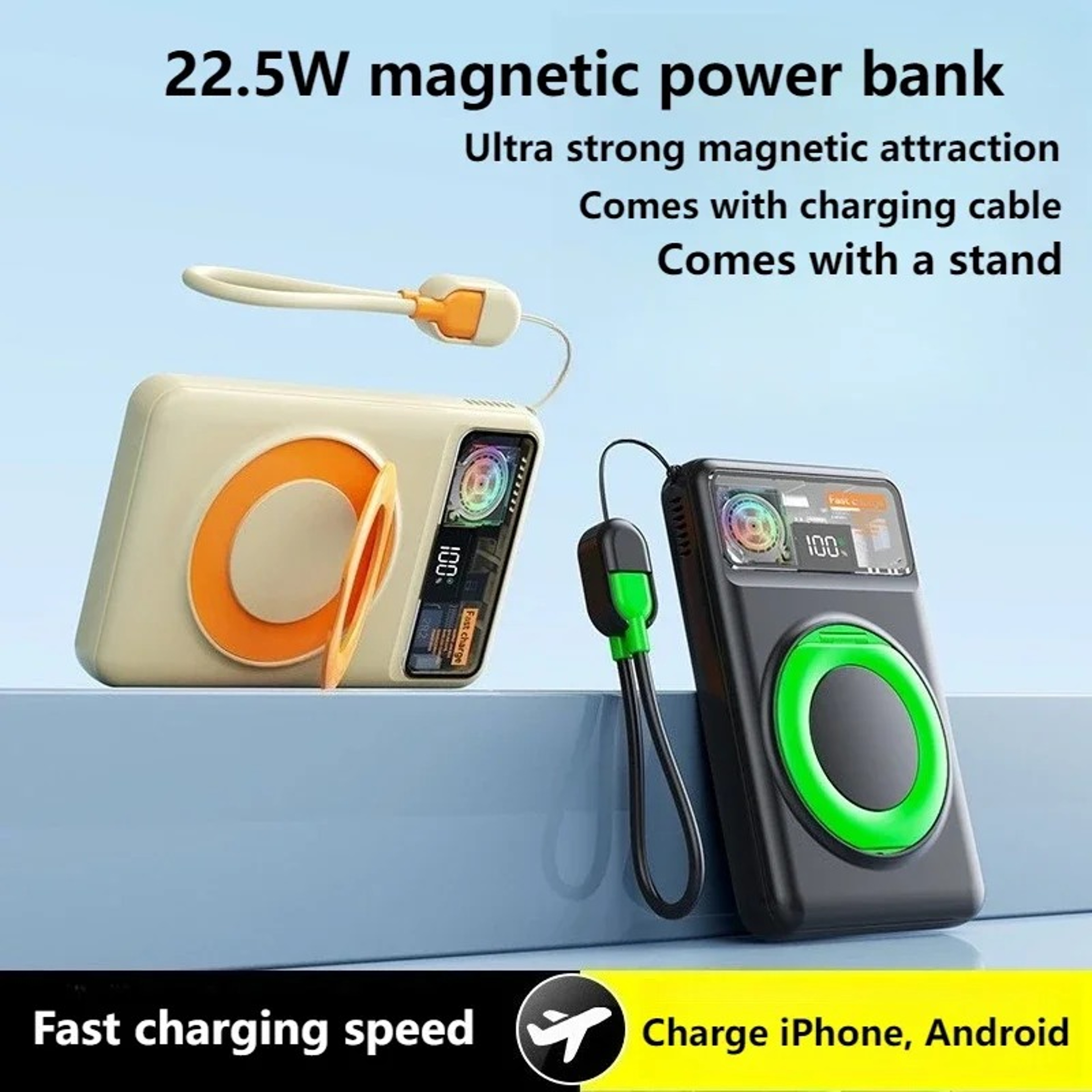 Magnetic Wireless Power Bank With Apple Watch Charger And Fast Charging 3