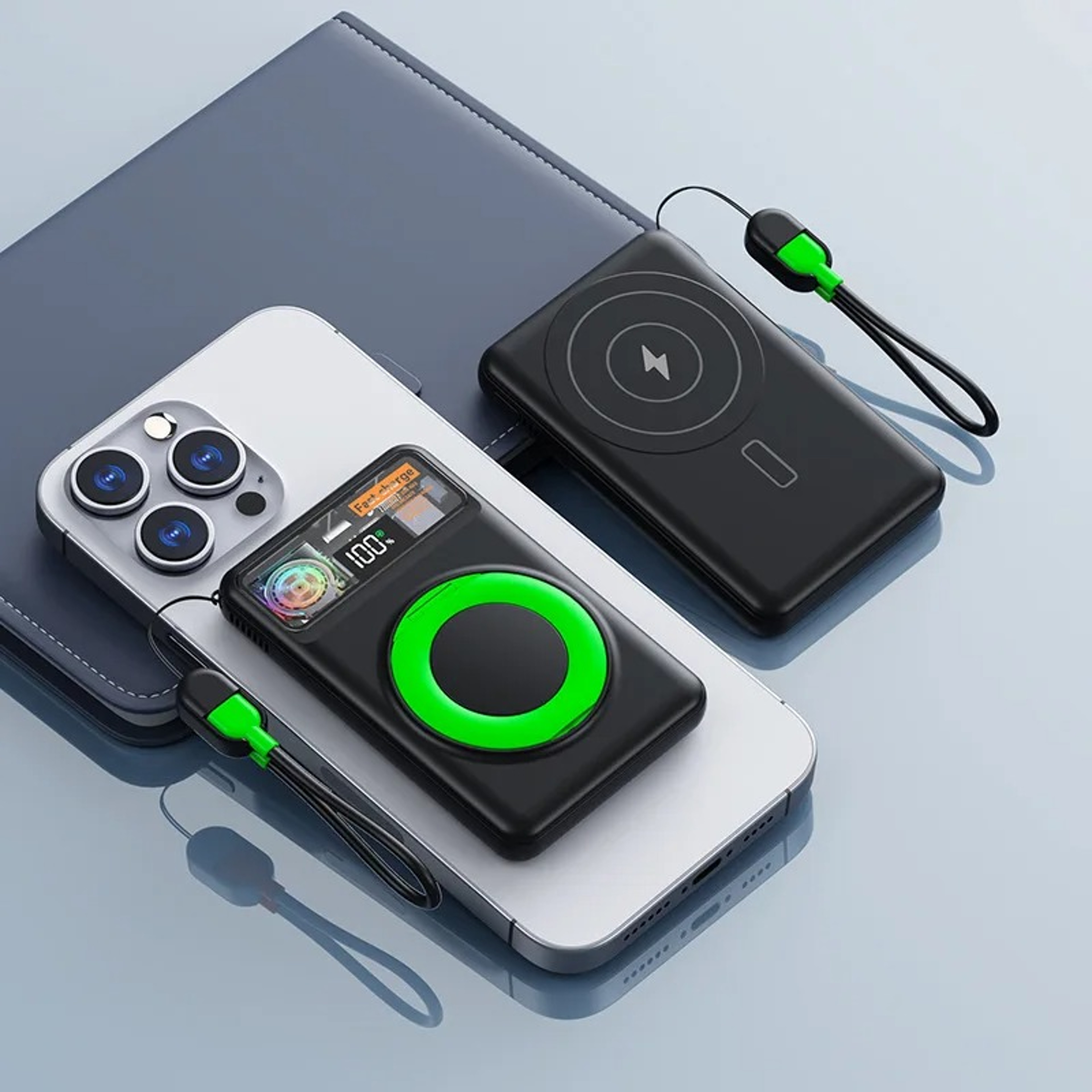 Magnetic Wireless Power Bank With Apple Watch Charger And Fast Charging 1