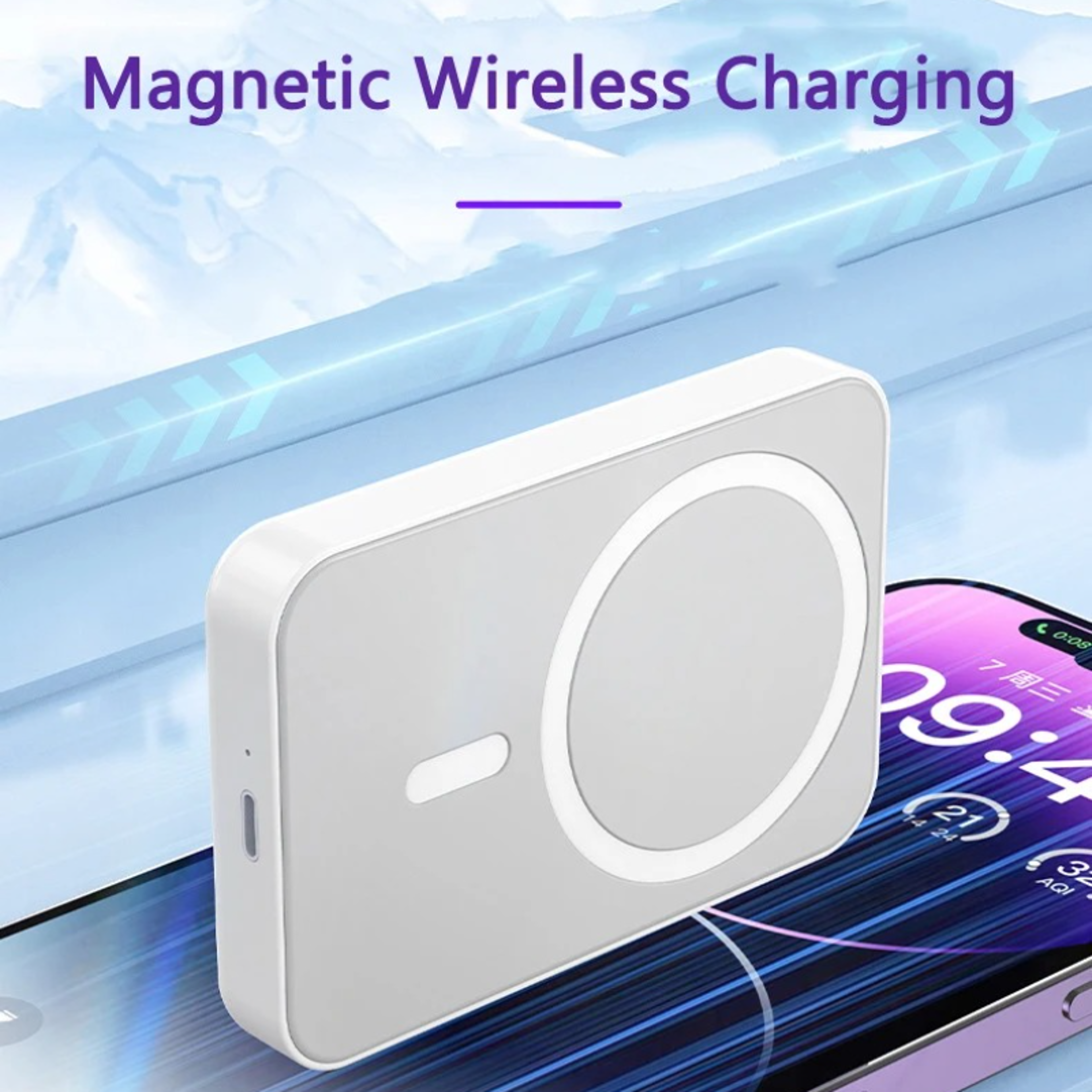Power Bank Magnetic Wireless Fast Charger With Foldable Stand 7