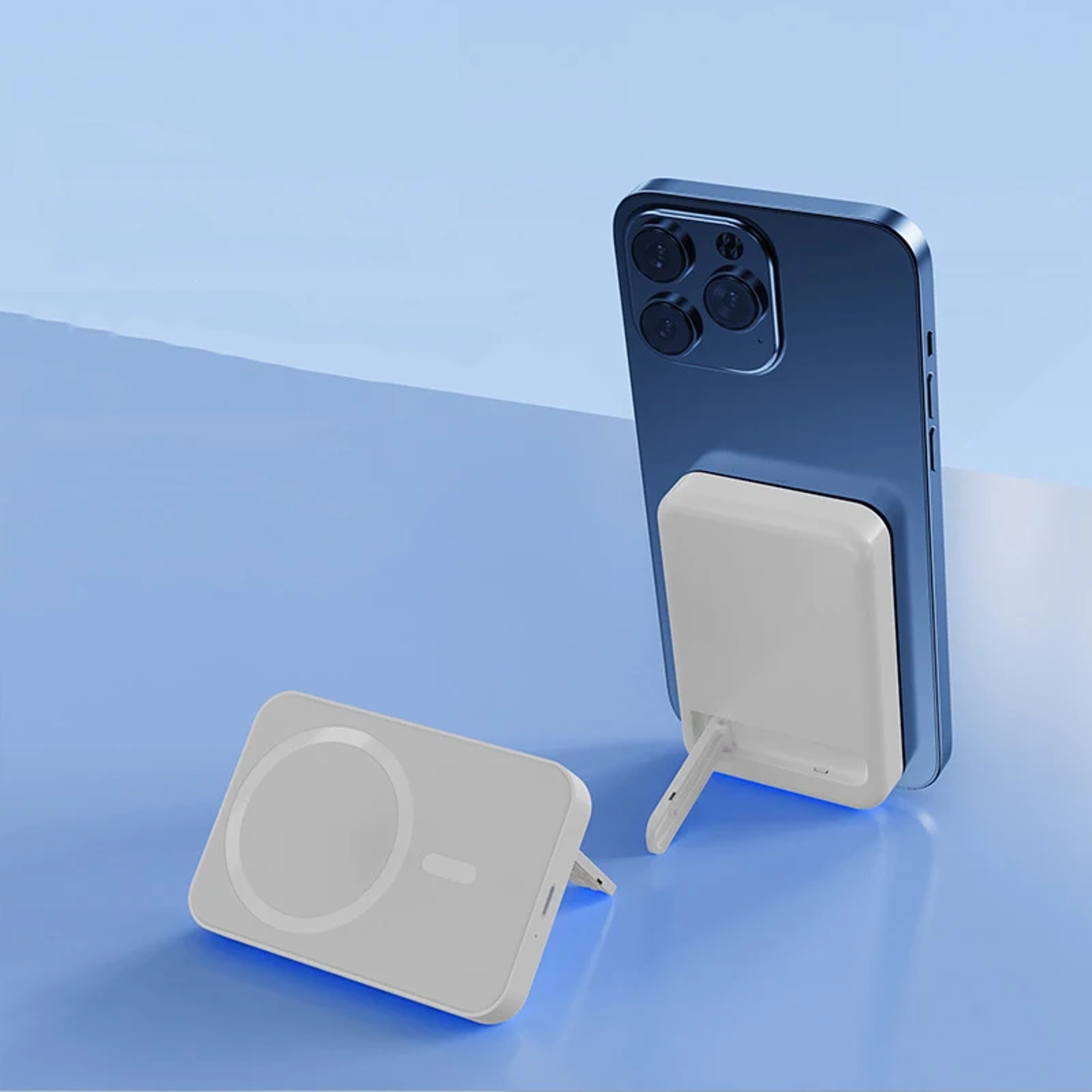 Power Bank Magnetic Wireless Fast Charger With Foldable Stand 0