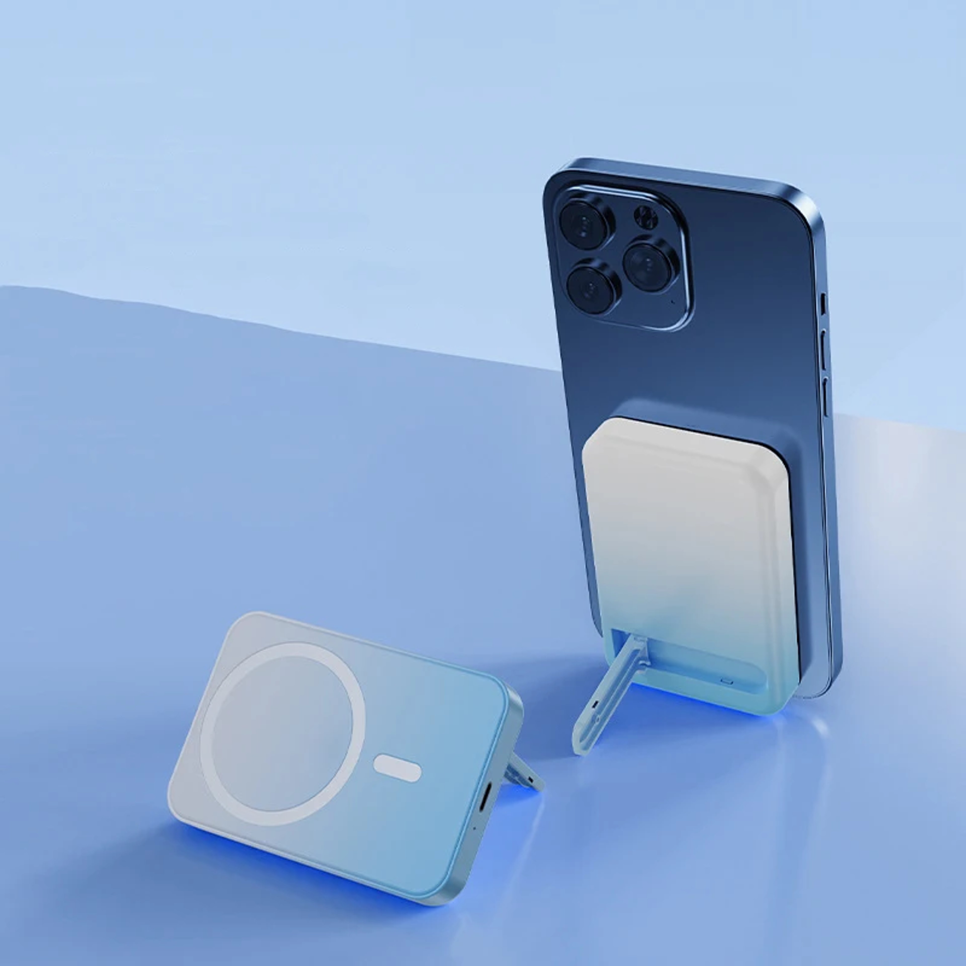 Power Bank Magnetic Wireless Fast Charger With Foldable Stand 1