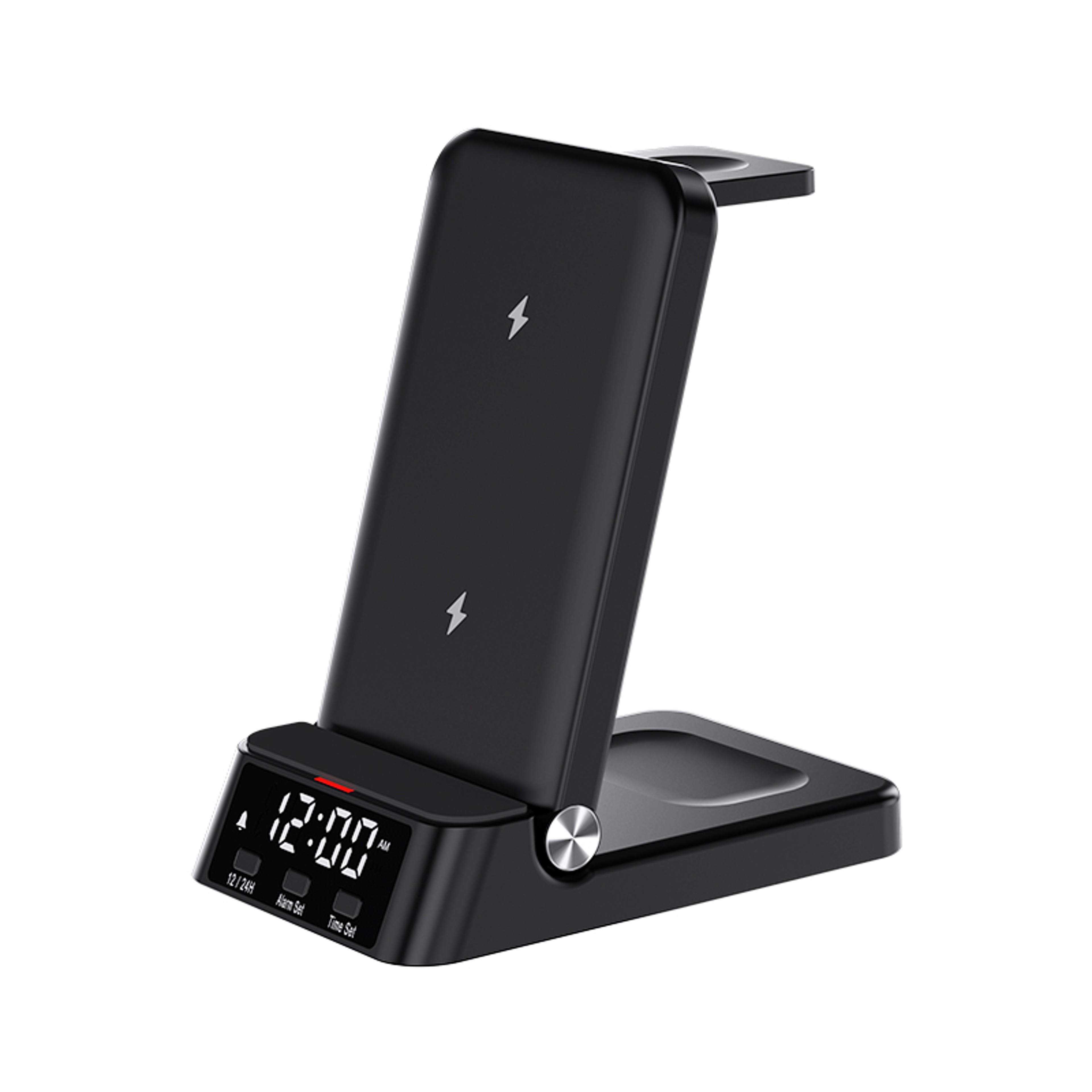 Wireless Charger With Clock Magnetic Charging Station For IPhone Samsung  Foldable Phones 0