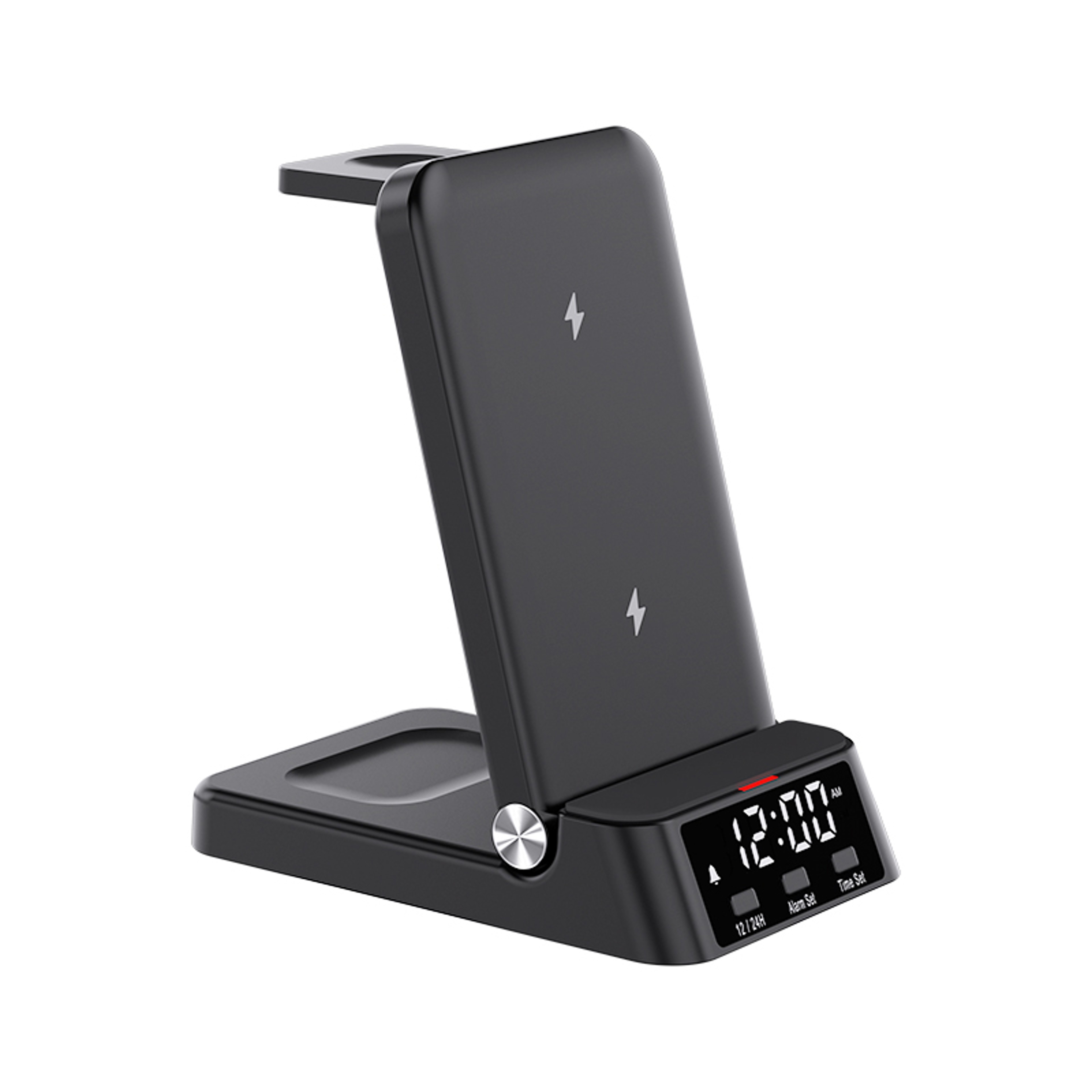 Wireless Charger With Clock Magnetic Charging Station For IPhone Samsung  Foldable Phones 6