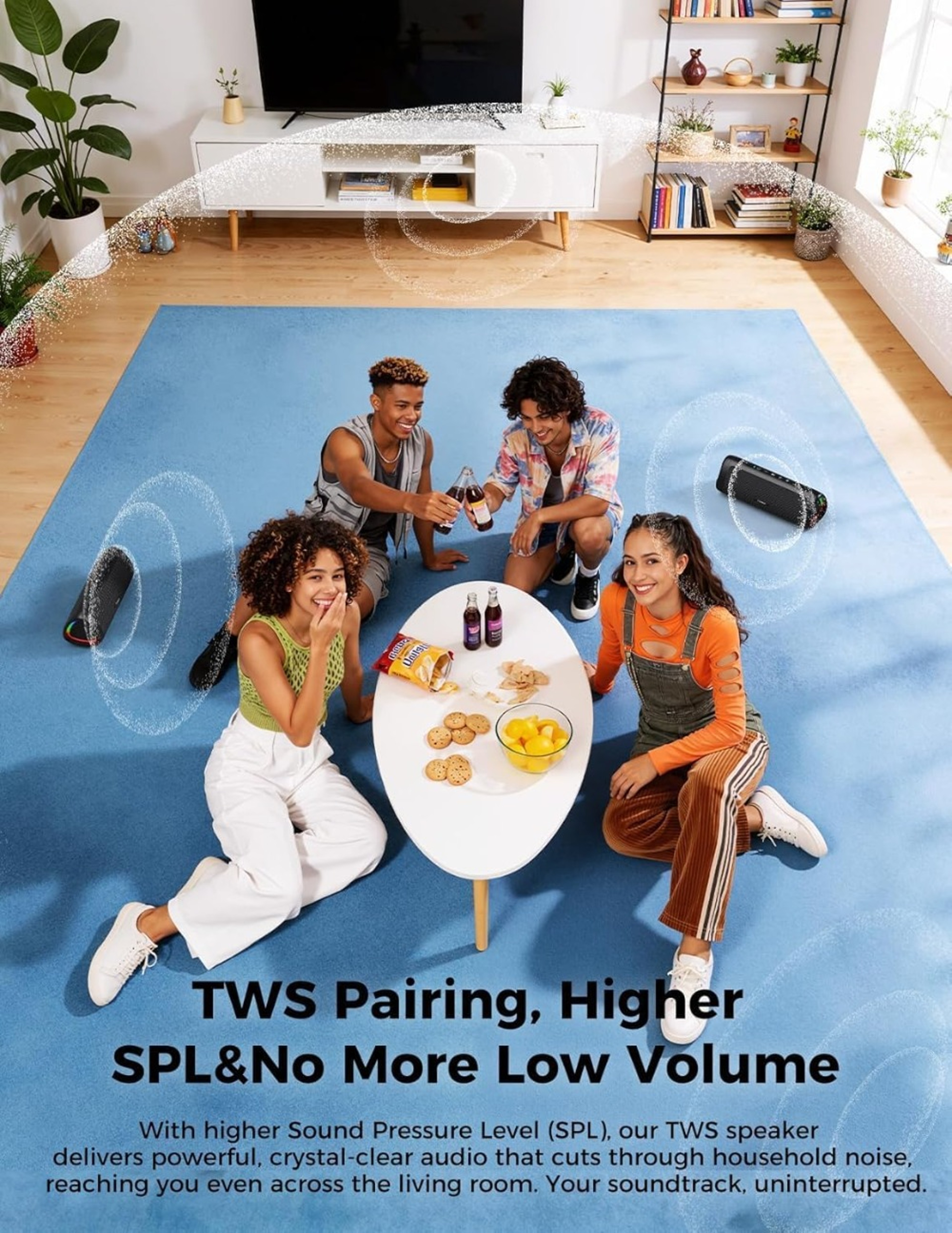 Portable Bluetooth Speaker with Waterproof Playtime & TWS Stereo Pairing – view 6