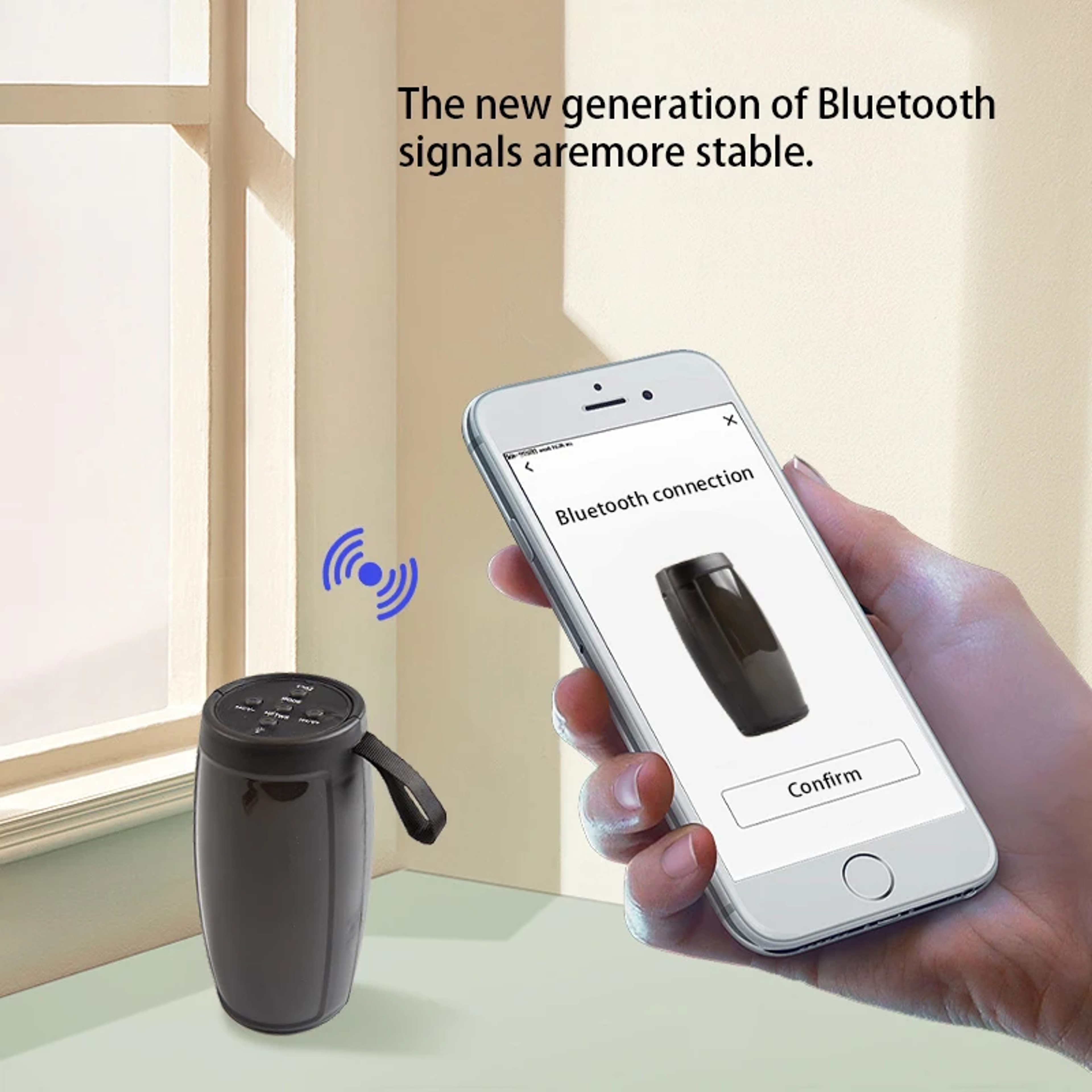 Portable Bluetooth Speaker With Deep Bass LED Lights  Wireless Sound System 3