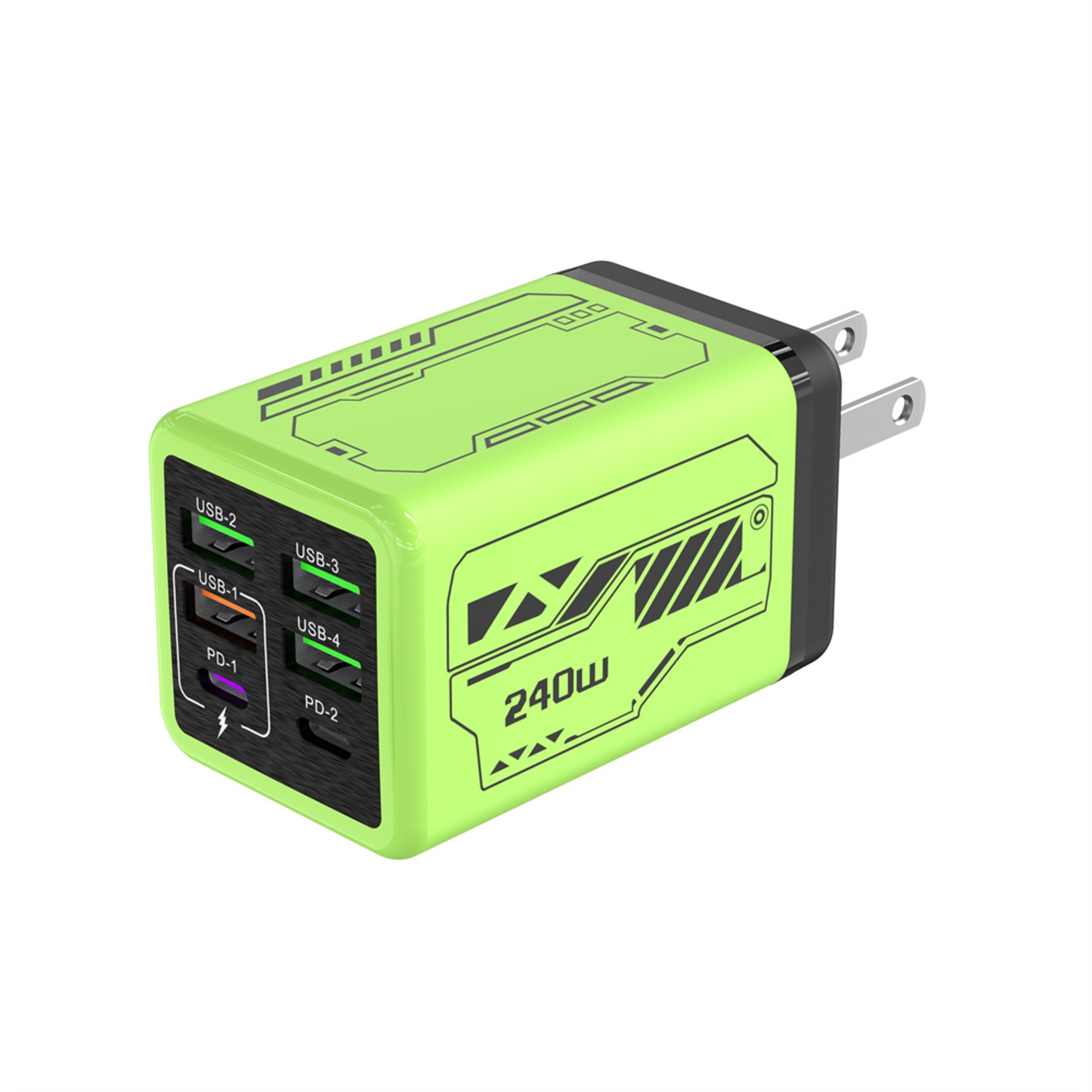 USB C Charger Port Fast Charging Station For Phones Tablets 5