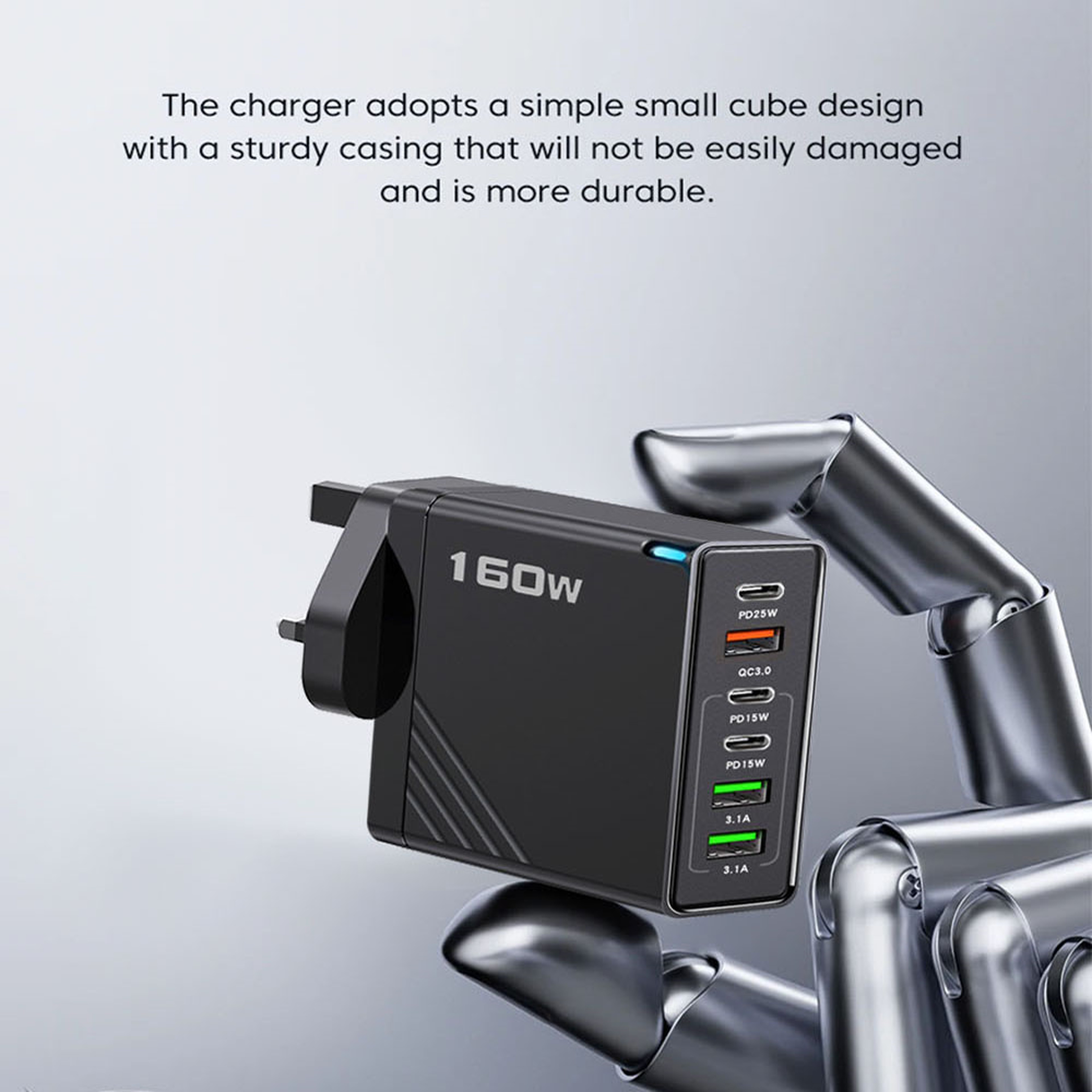 USB Charger Multi Port Fast Charging Adapter With Quick Charge 2