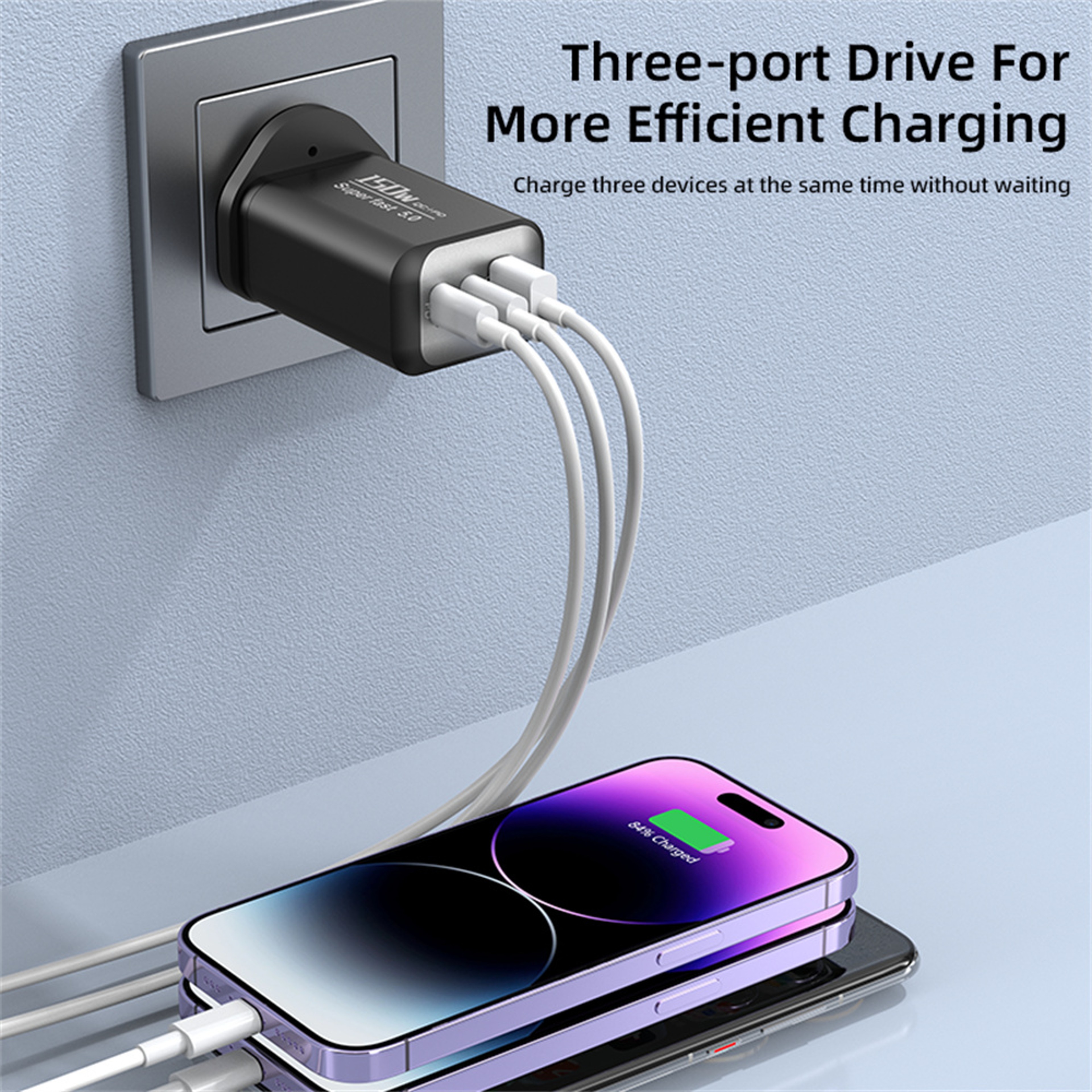 USB C Fast Charger With Travel Power Adapter 2