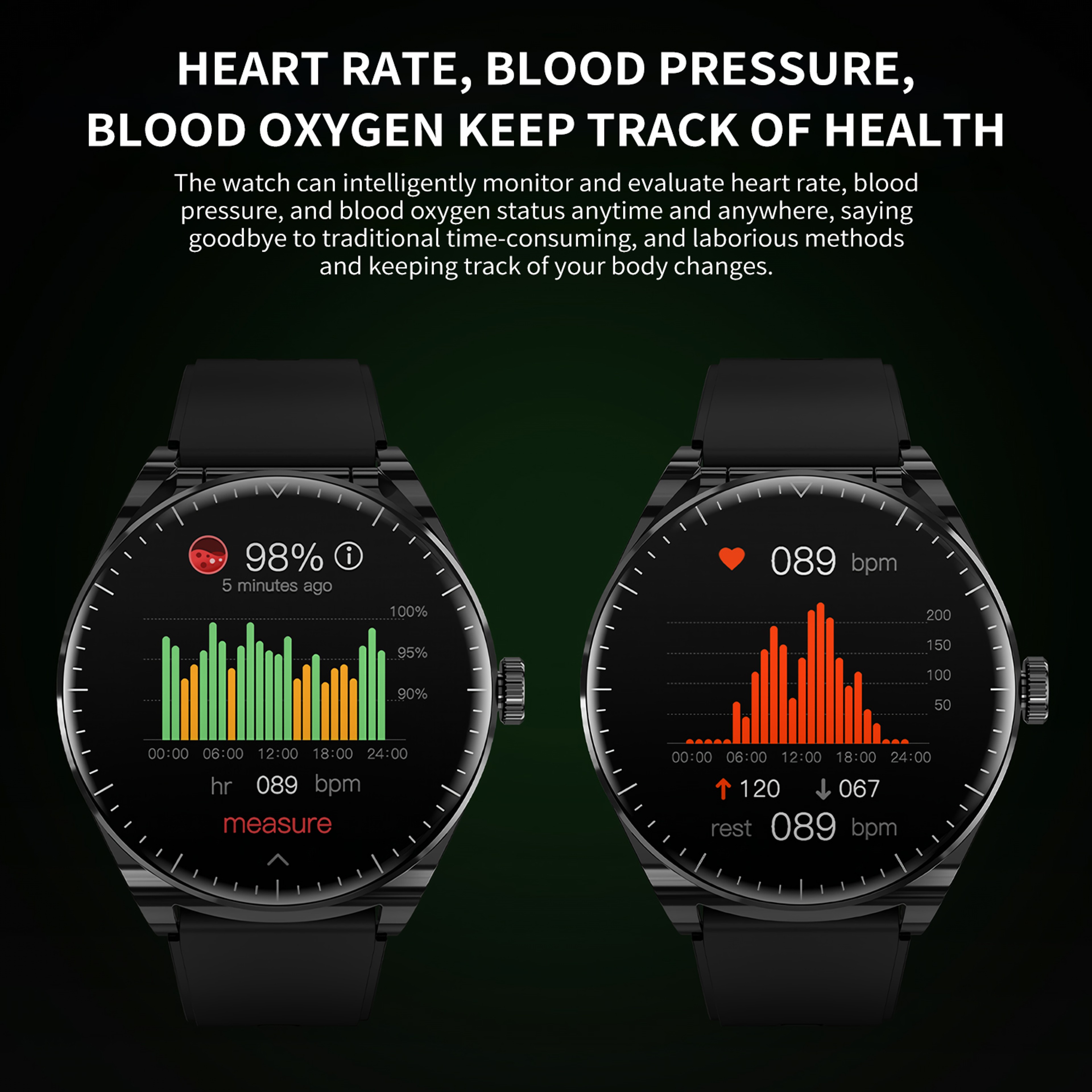 Smartwatch with Earbuds Bluetooth Calling Fitness Tracker Watch – view 3