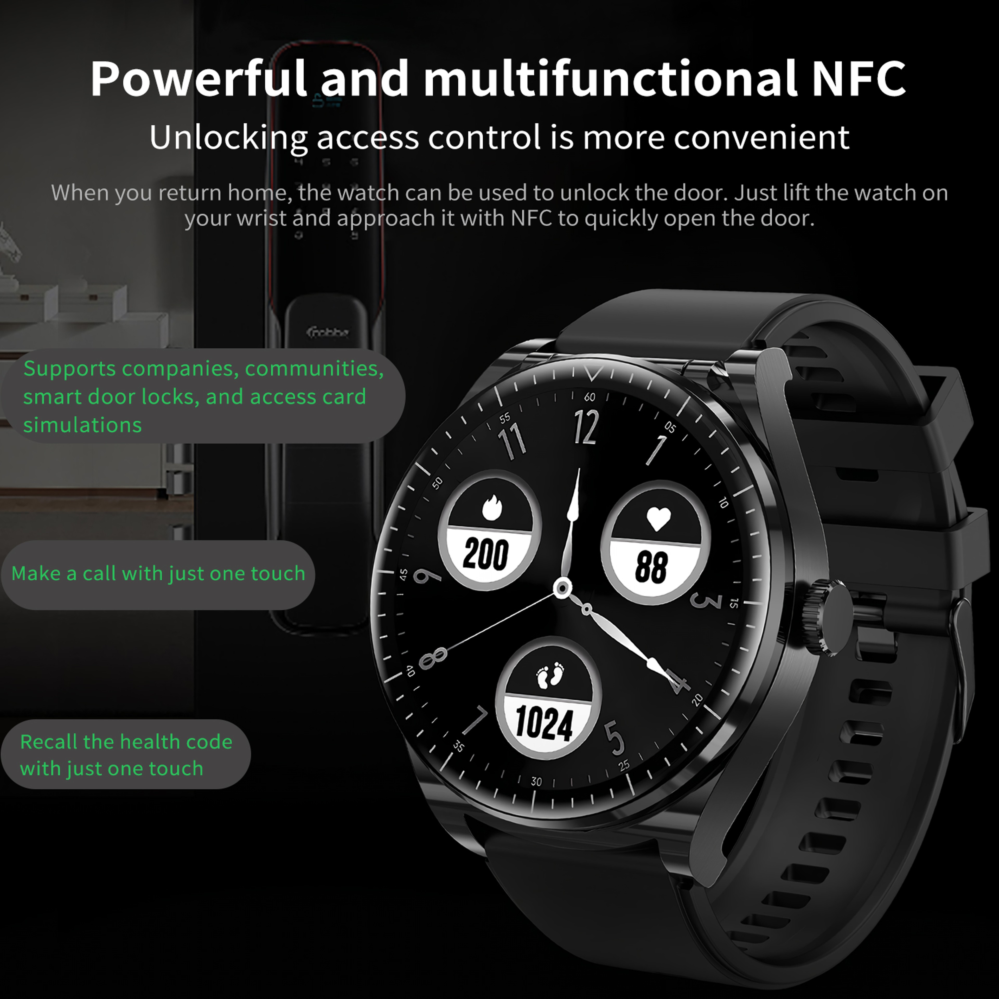 Smartwatch with Earbuds Bluetooth Calling Fitness Tracker Watch – view 4