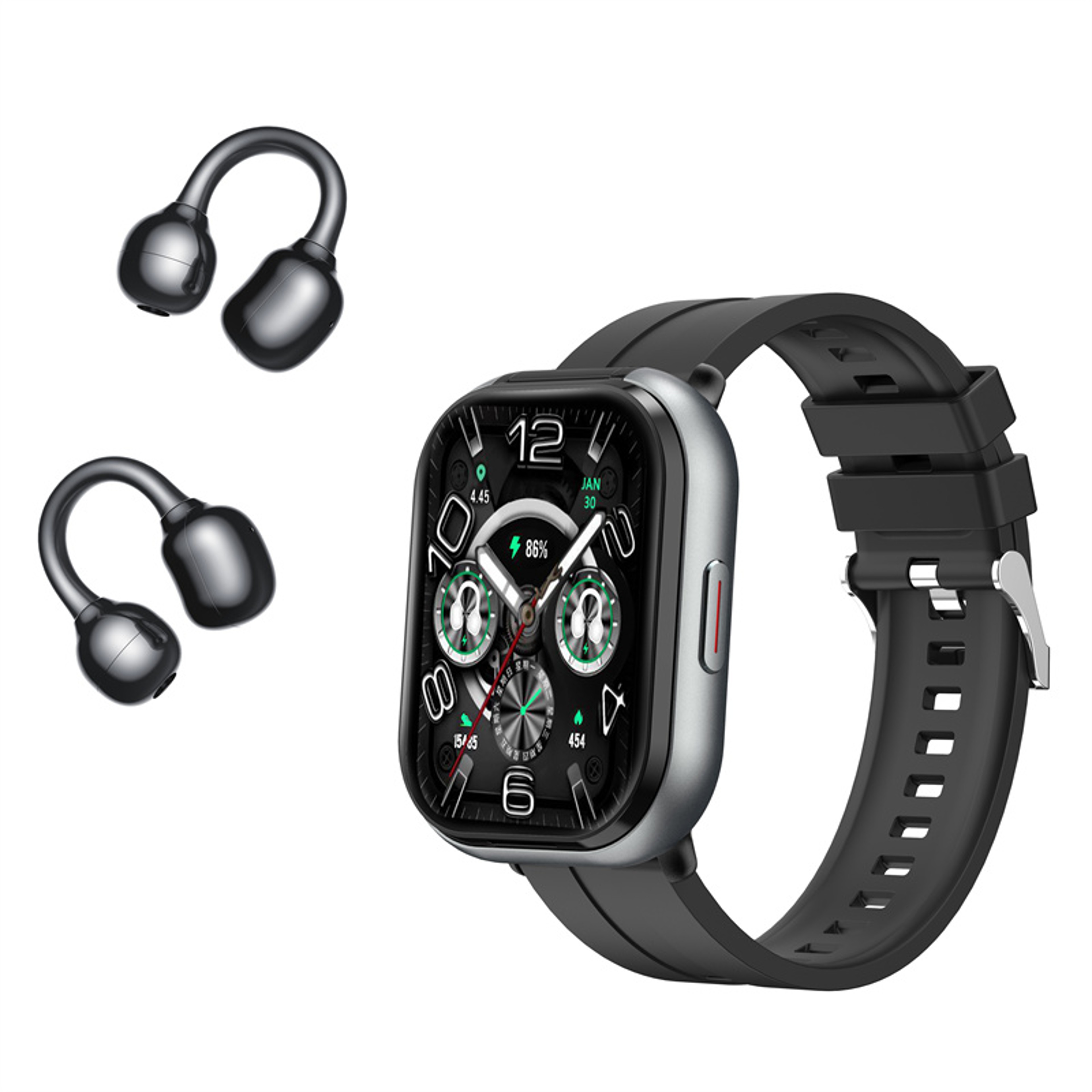 Bluetooth Smartwatch With Earbuds Fitness Tracker For Android And IPhone 4