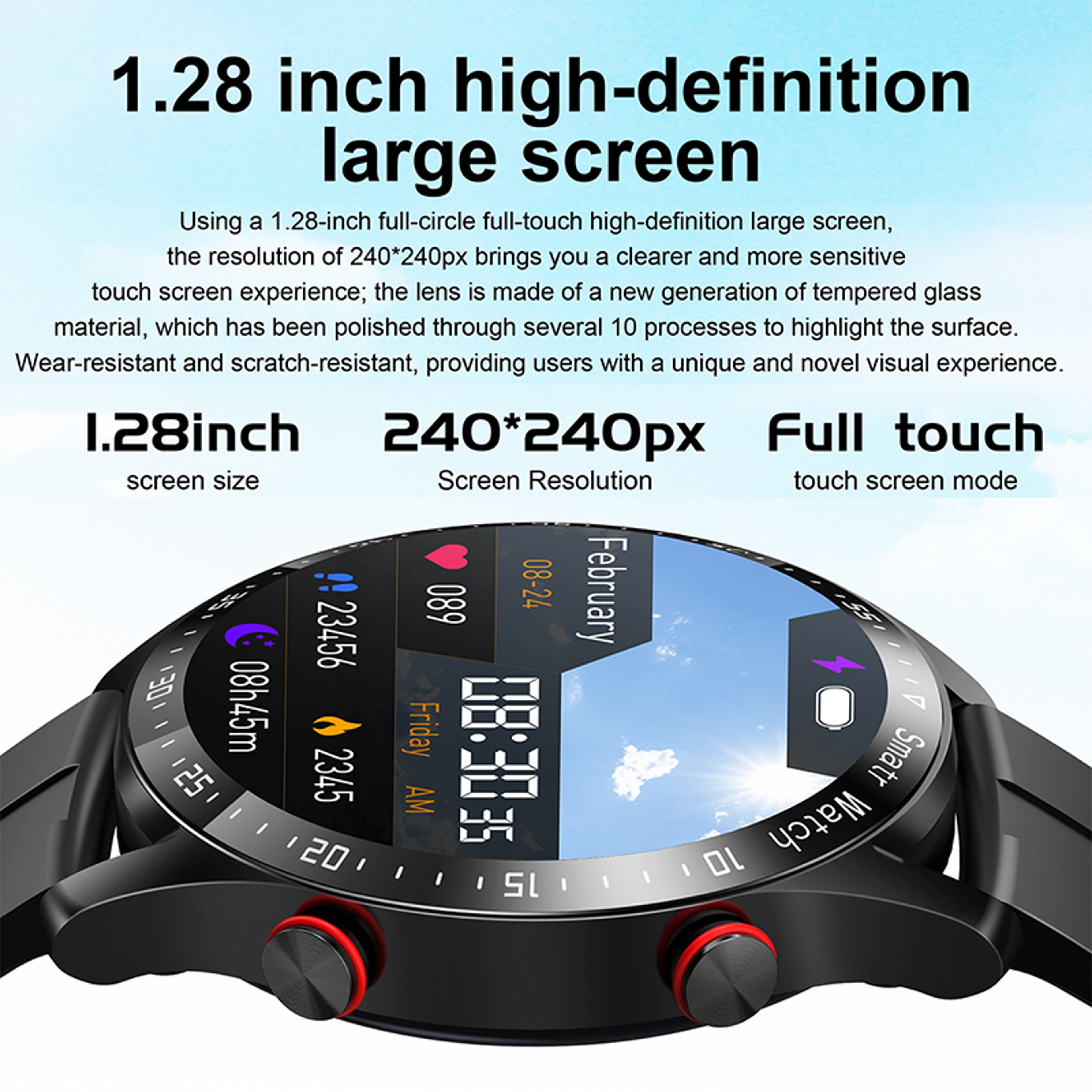 Bluetooth Smartwatch For Men With Calling Fitness Tracker And Heart Rate Monitor 4