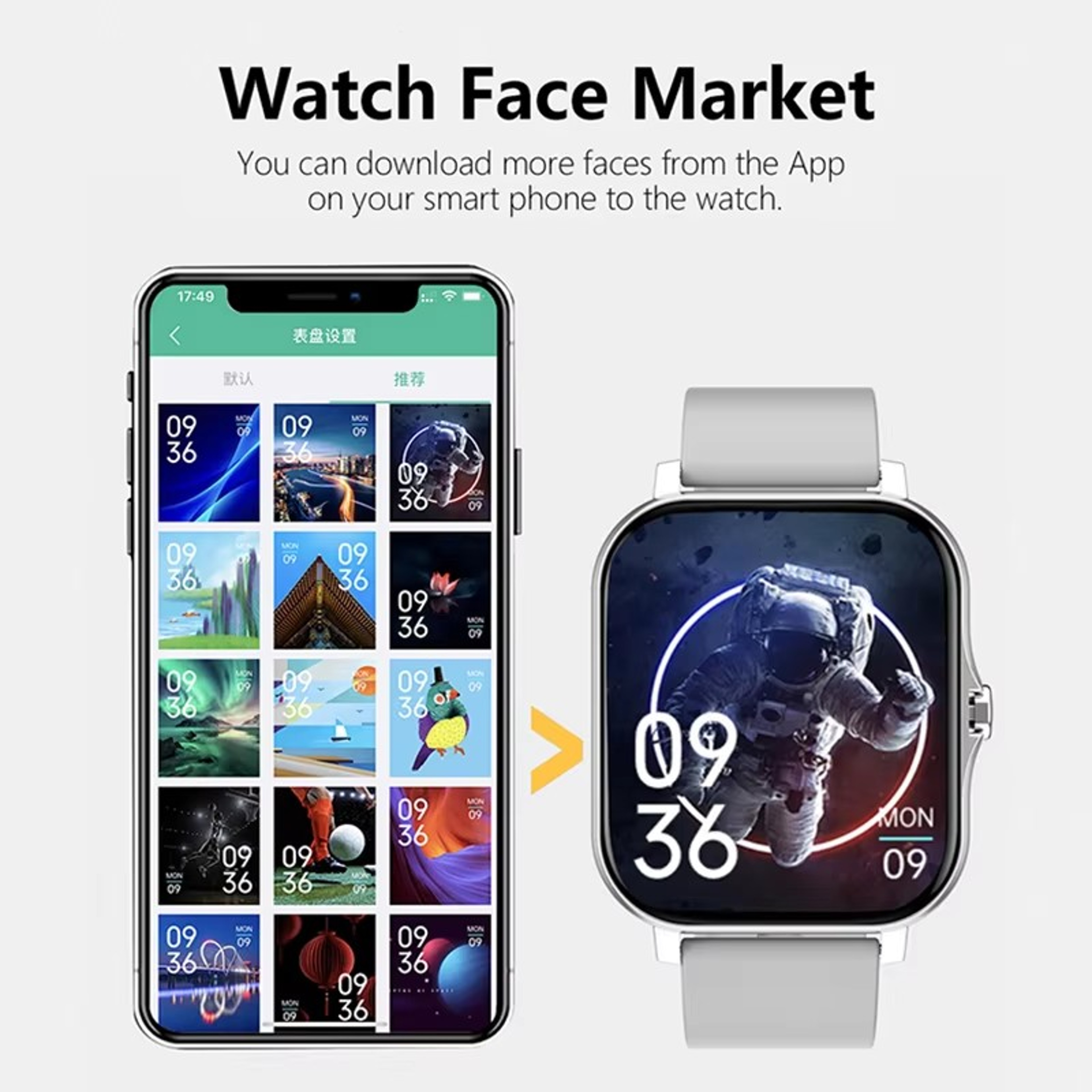 Bluetooth Smartwatch Fitness Tracker With Health Monitor And Waterproof 7