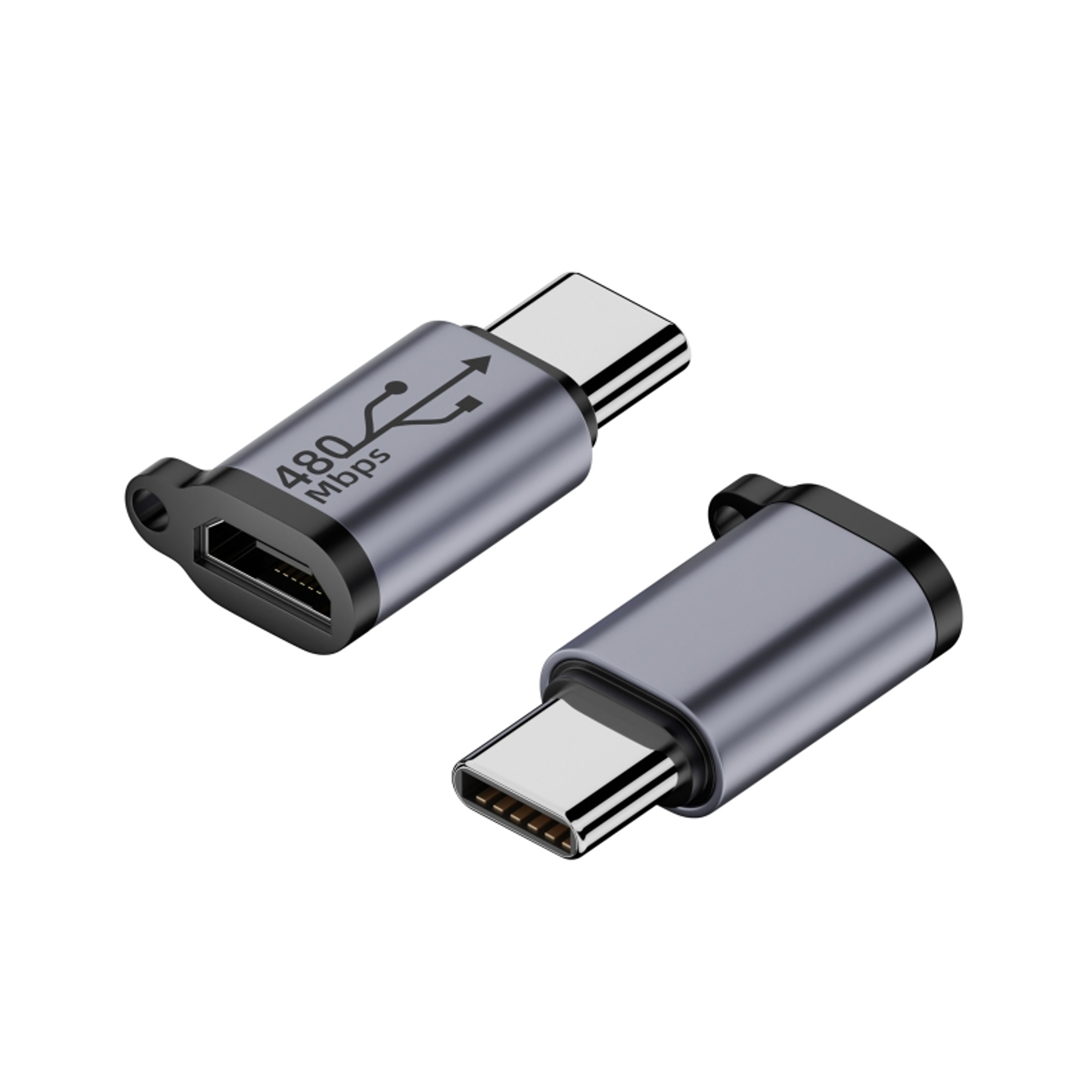 Aluminum Micro USB Adapter To Mini USB OTG Converter For Phones Tablets  Cameras 5