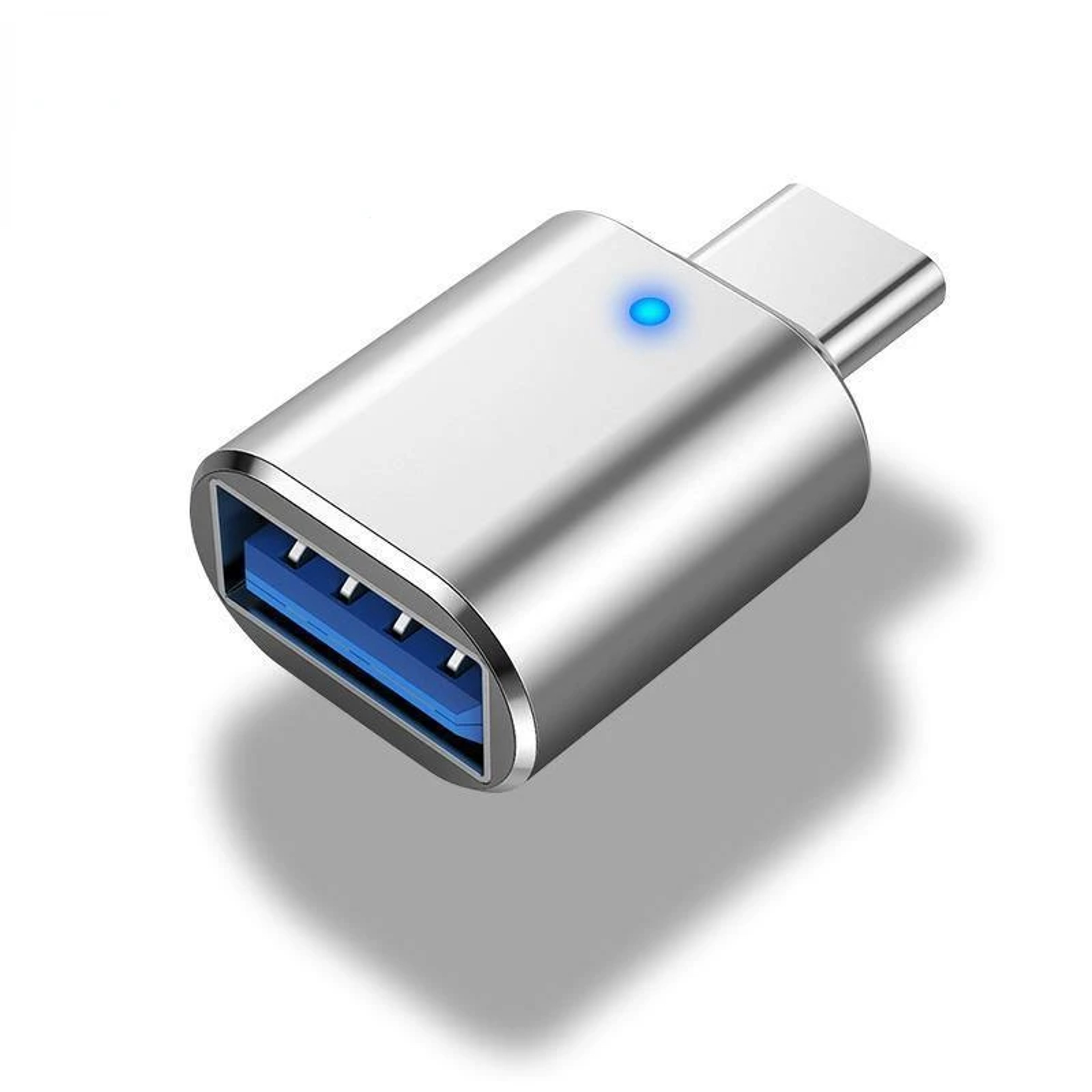 USB C To USB OTG Adapter Fast Data Transfer USB A To USB C Converter With LED Indicator 1