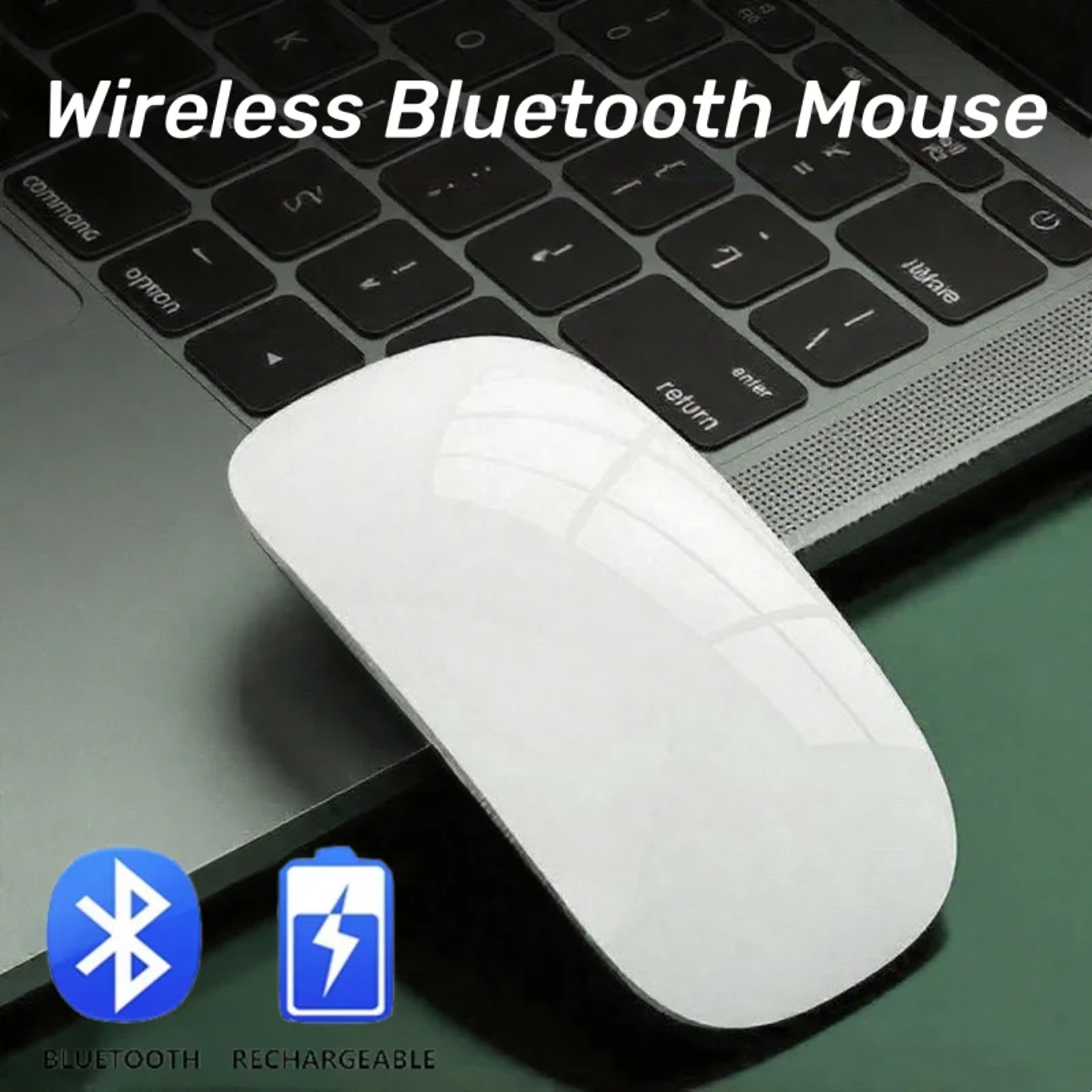 Ultra Thin Bluetooth Wireless Mouse Rechargeable Magic Touch Mouse For MacBook Windows Tablet 3