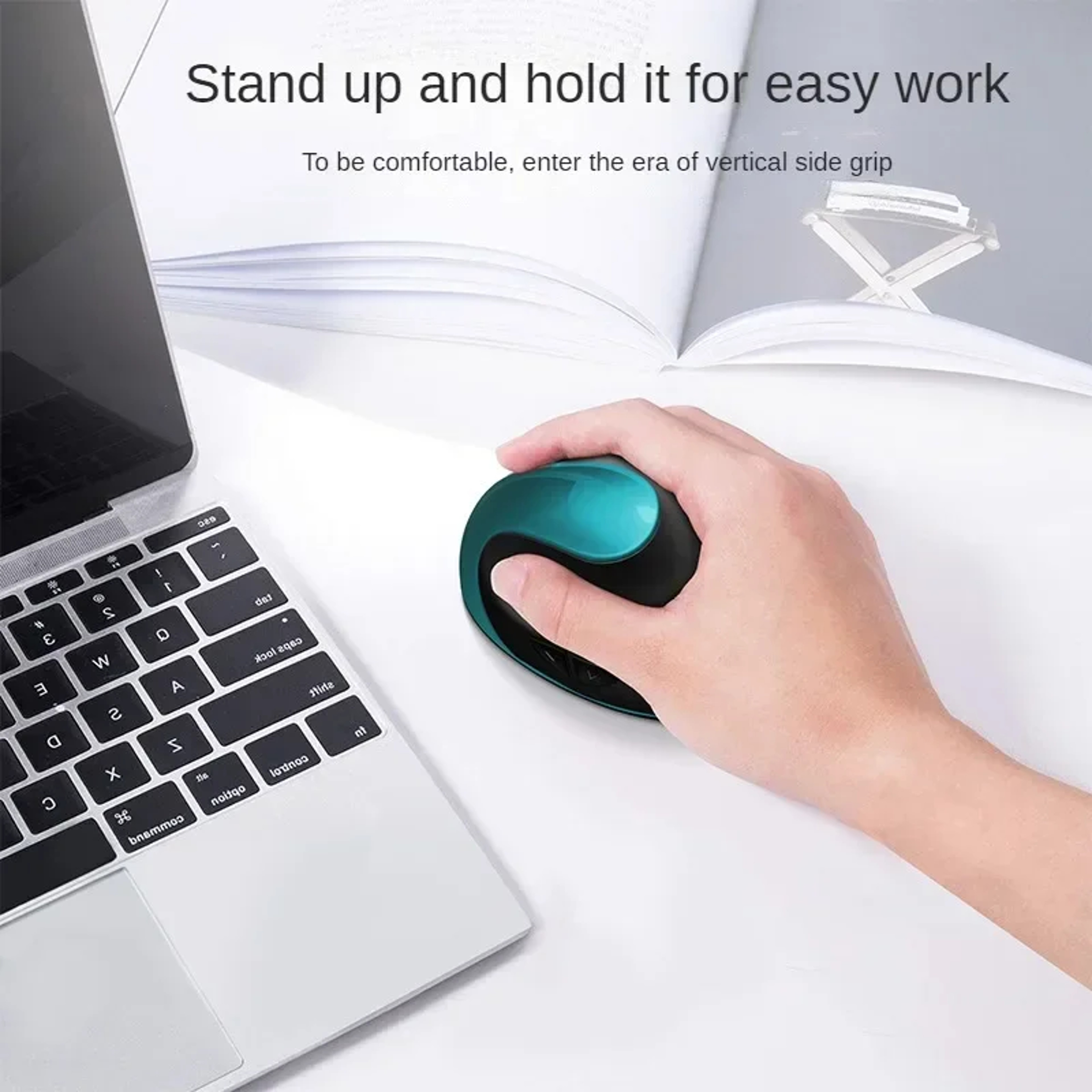 Rechargeable Ergonomic Wireless Mouse Vertical USB Mouse With Adjustable DPI And 6 Buttons 2