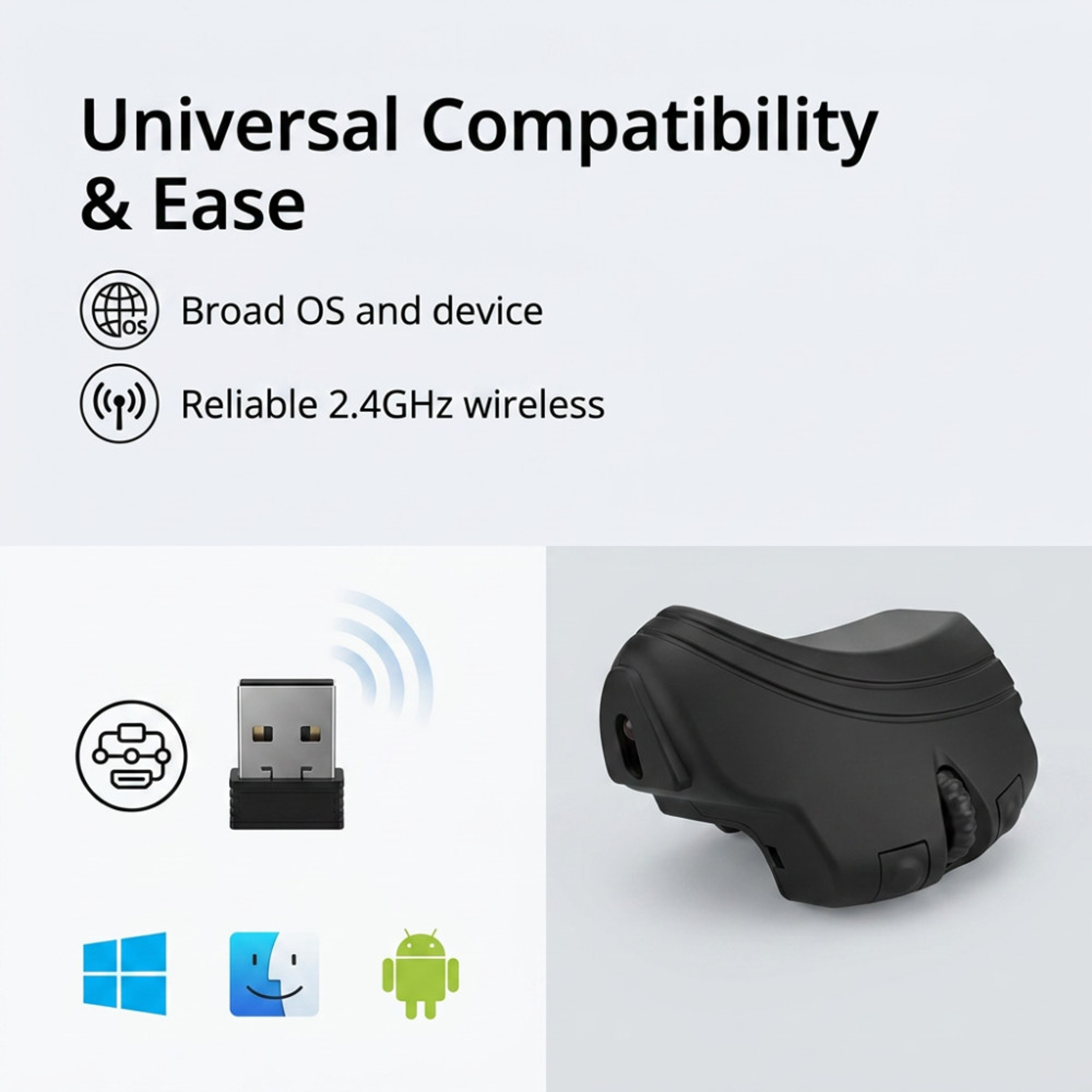 Finger Ring Mouse Rechargeable Wireless Finger Mouse Portable Ergonomic Remote Control For Office 7