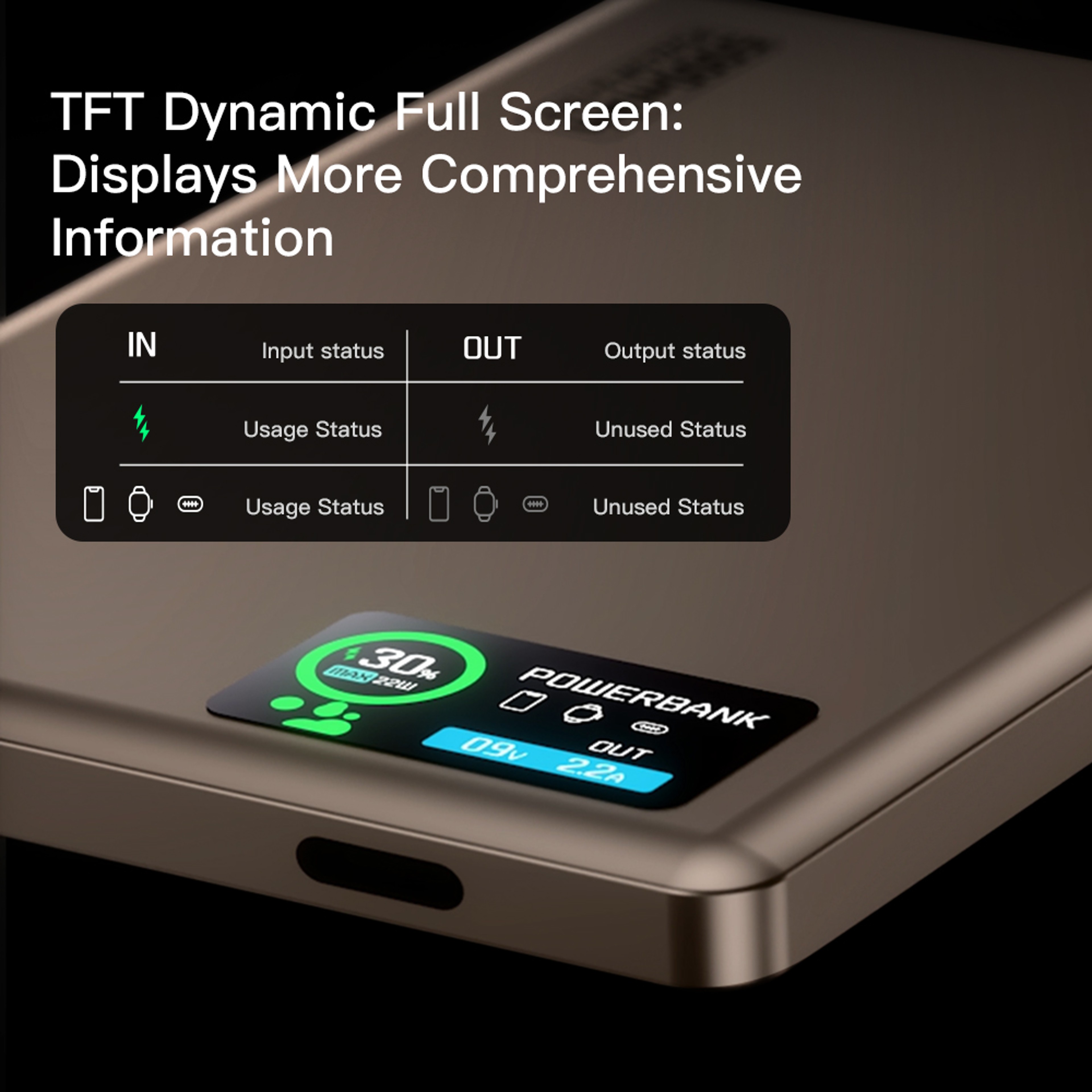 MagSafe Power Bank With Smart Display Wireless Charger For IPhone And Apple Watch 8