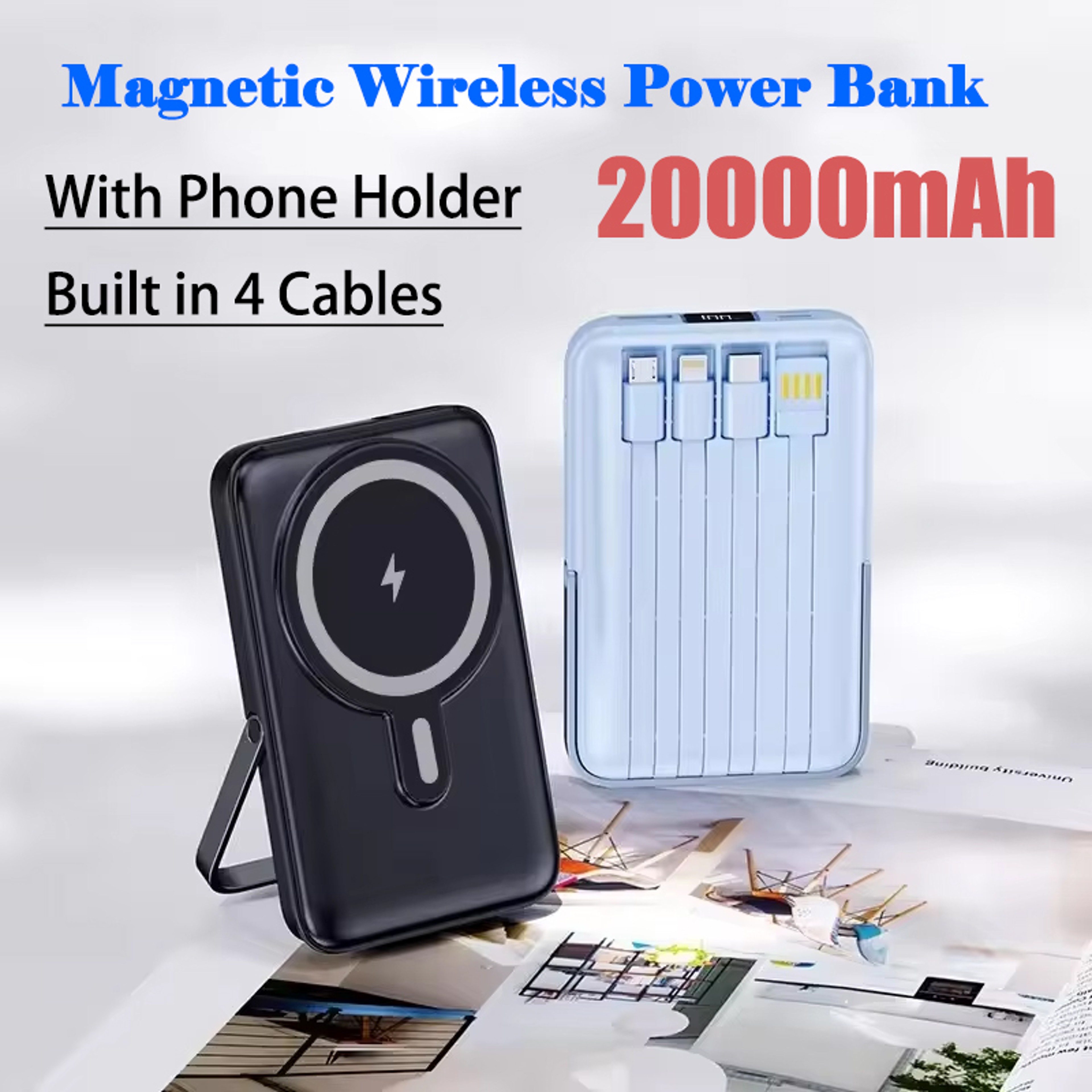 MagSafe Power Bank 225W Fast Magnetic Wireless Charger For IPhone Samsung Xiaomi 4