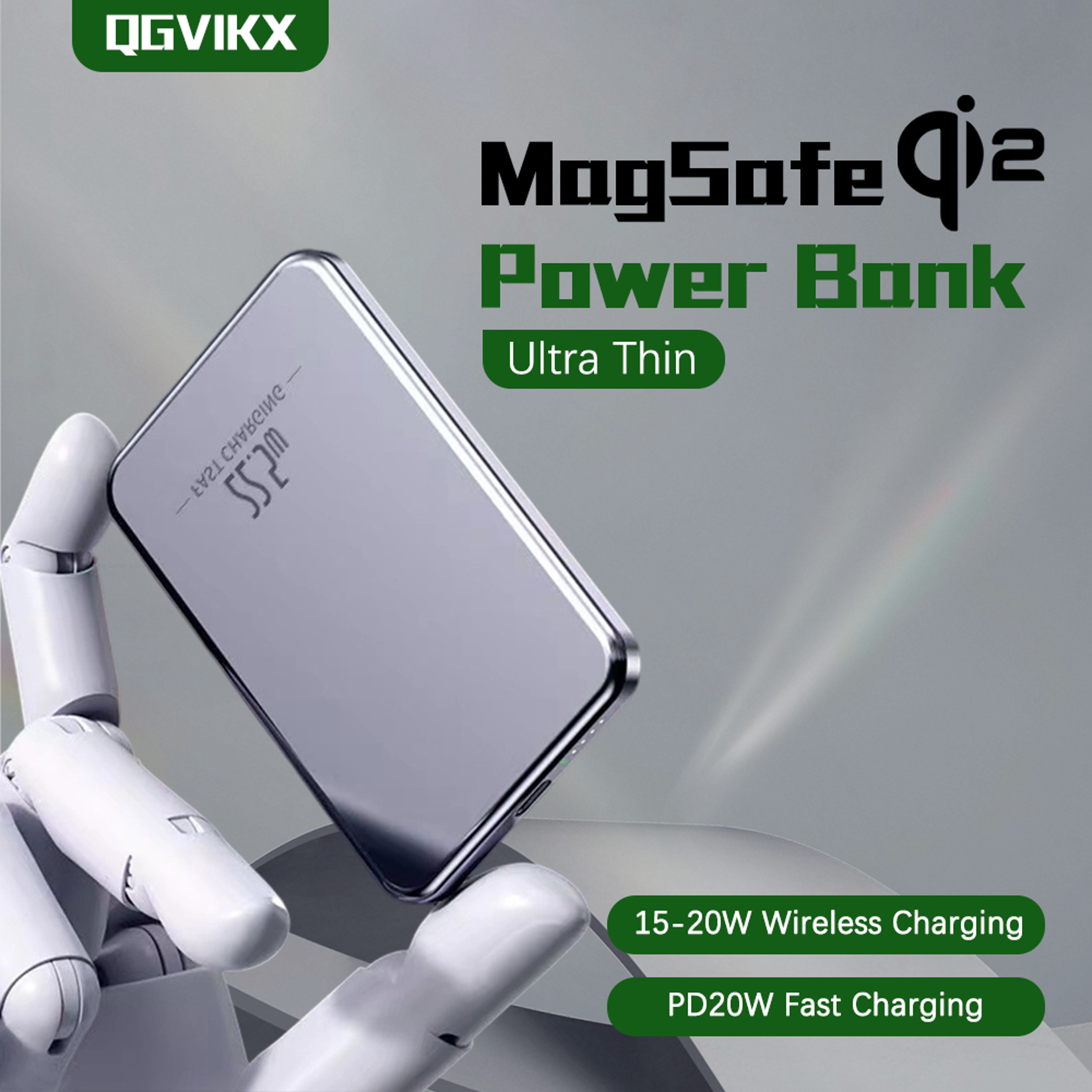 MagSafe Power Bank Ultra Slim Fast Charging Portable Phone Charger 3
