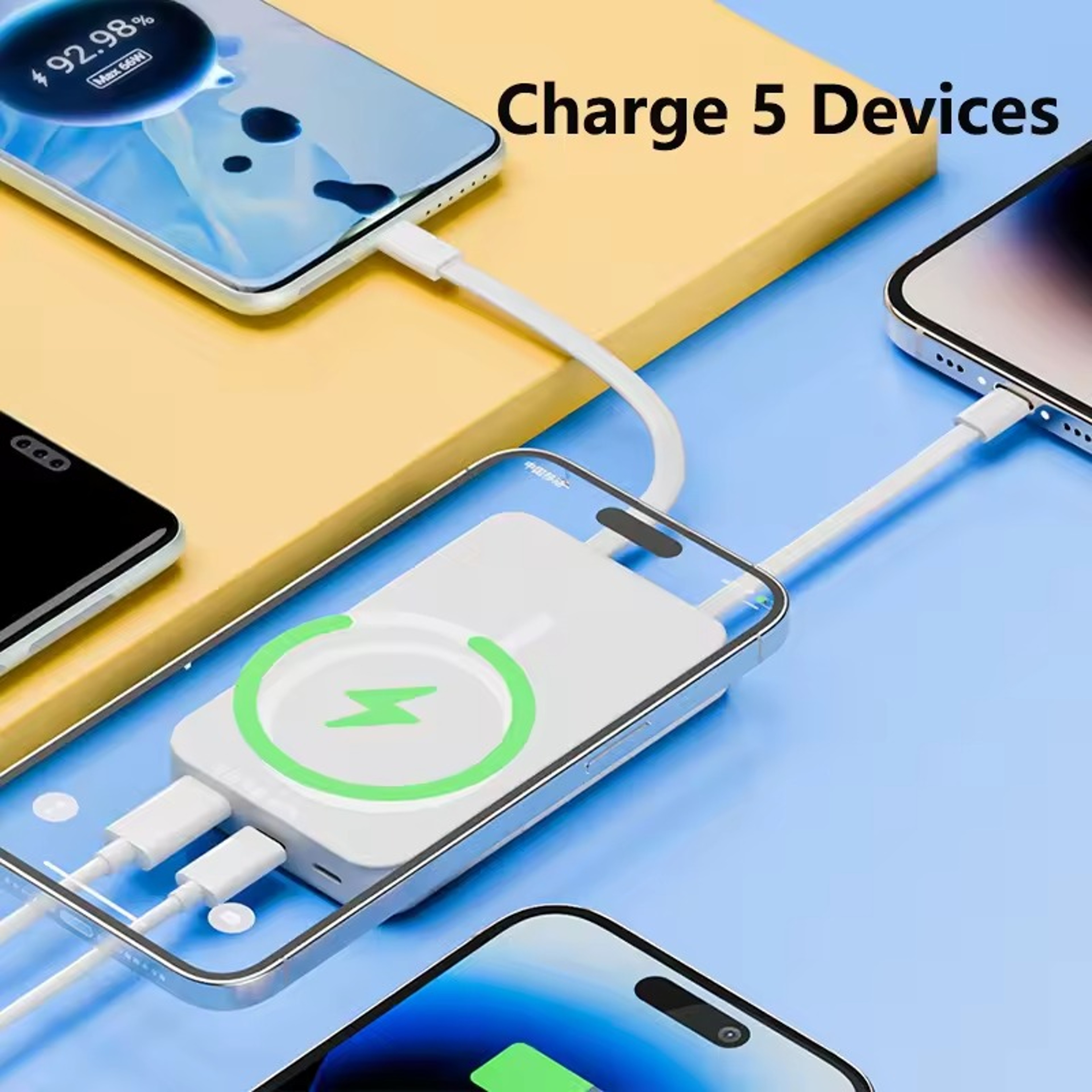 MagSafe Power Bank Wireless Magnetic Charger PD Fast Charging Battery Pack 9