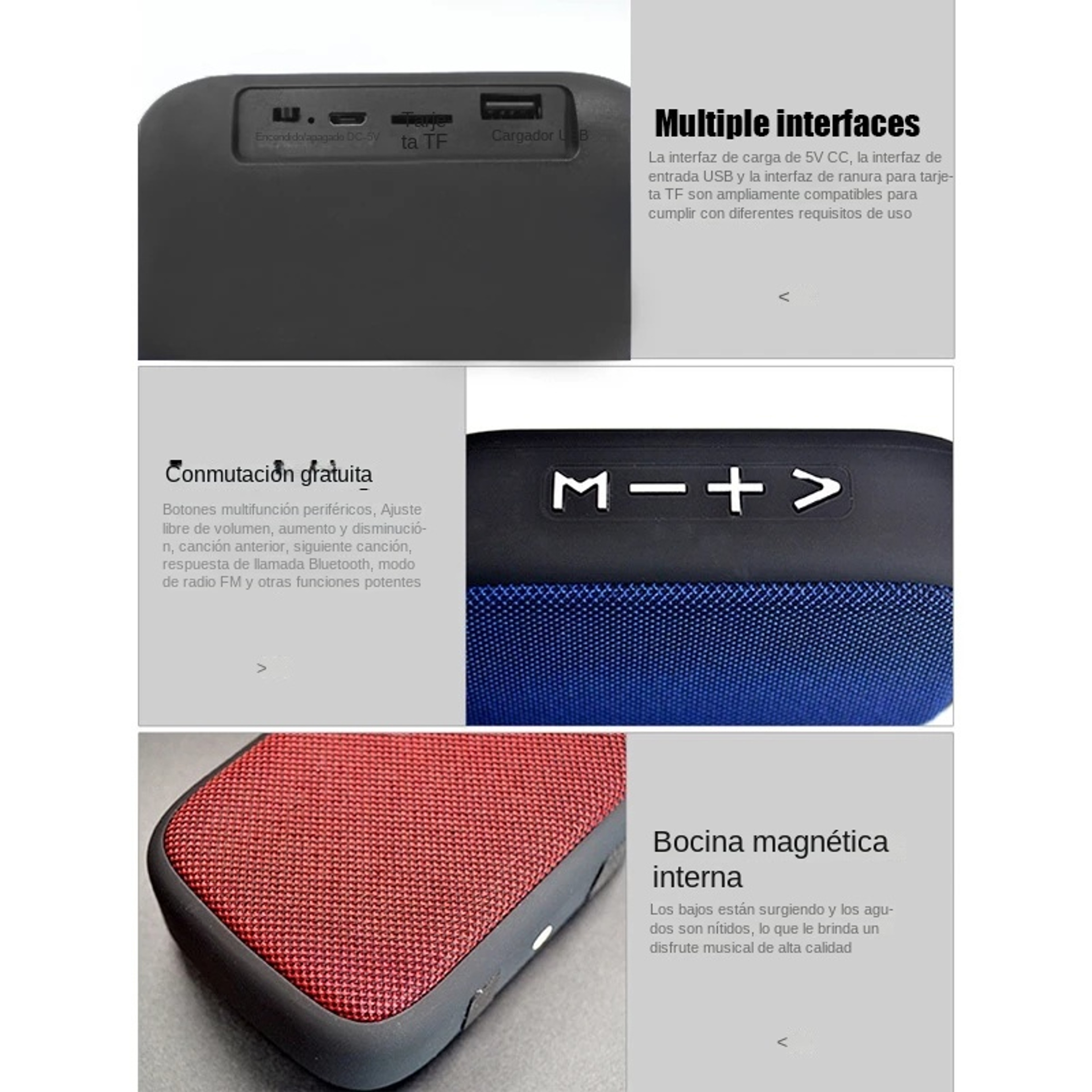 Portable Bluetooth Speaker TWS Mini Wireless Stereo Speaker With HD Bass For Outdoor Travel 4