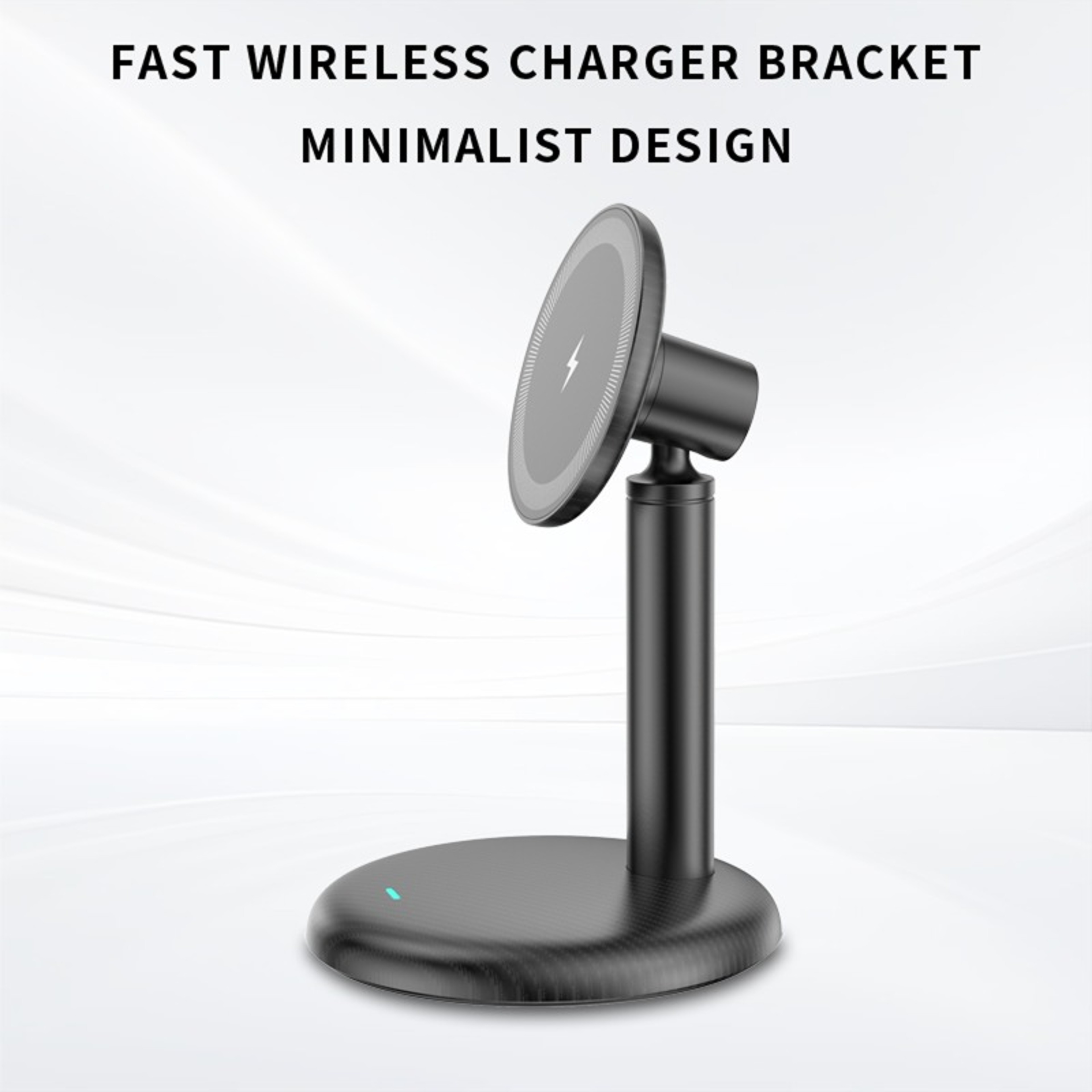 Magnetic Wireless Charger Stand Fast Charging Dock For IPhone Samsung Xiaomi 3