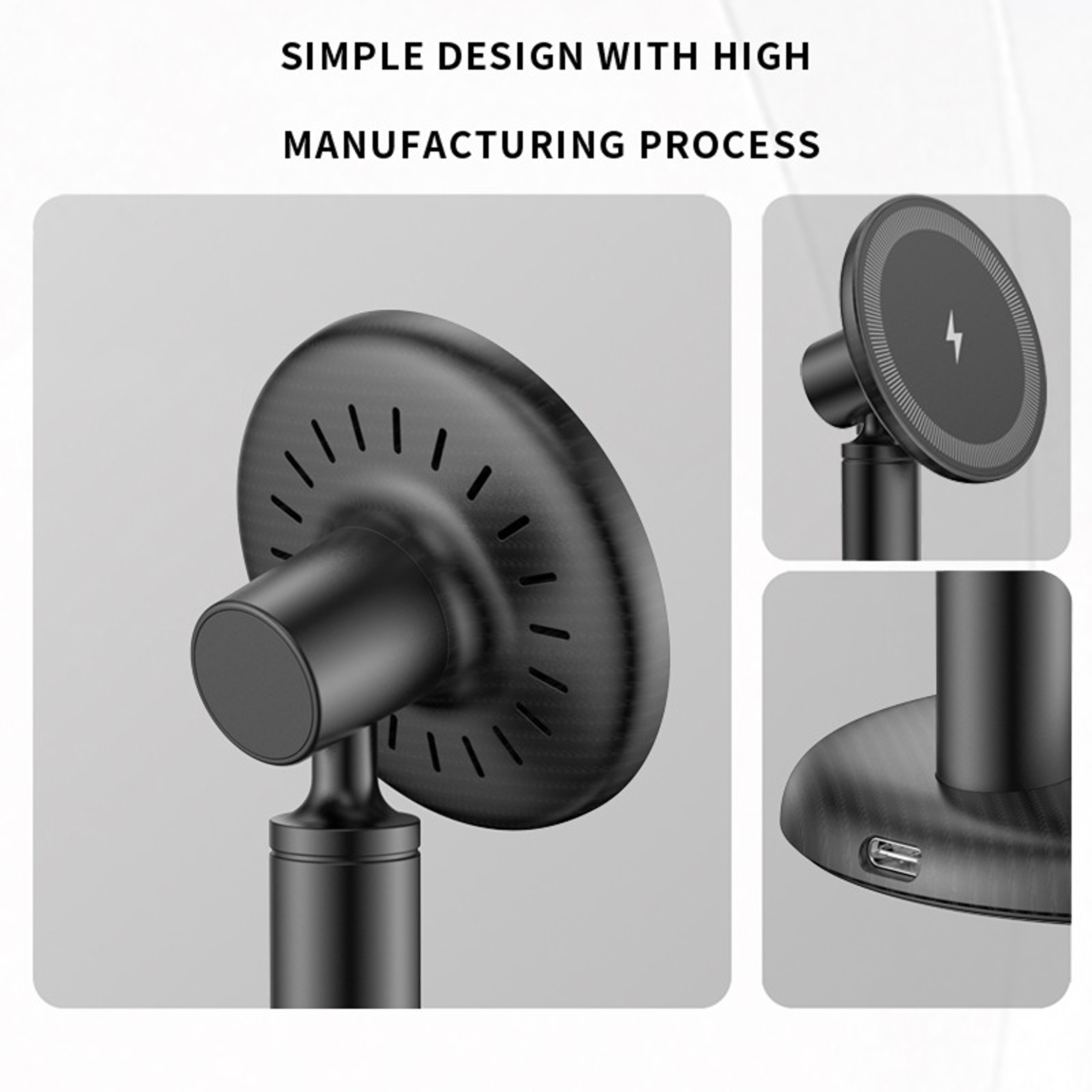 Magnetic Wireless Charger Stand Fast Charging Dock For IPhone Samsung Xiaomi 6