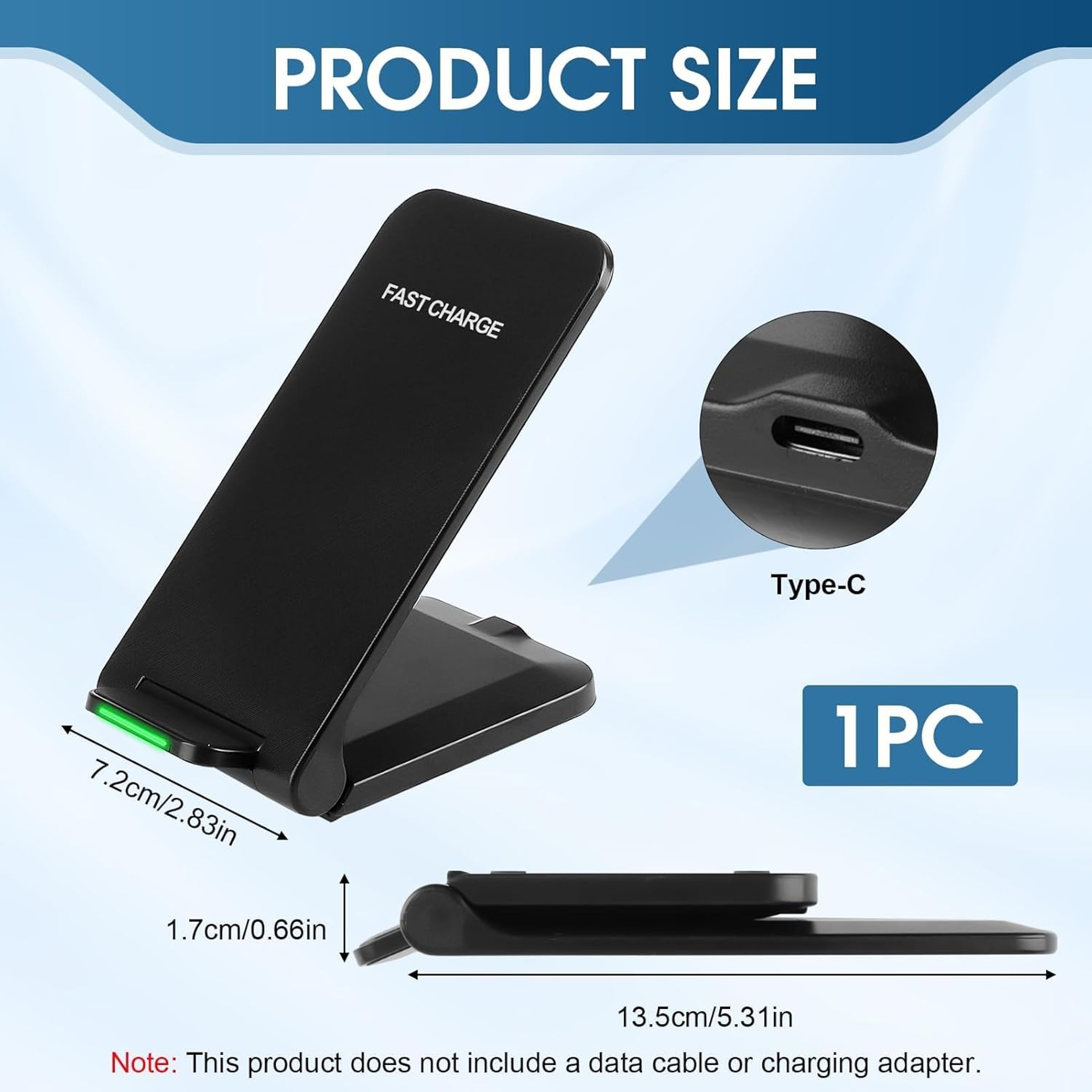 Wireless Charging Station Fast Charger Stand For IPhone Samsung Xiaomi Earbuds 1