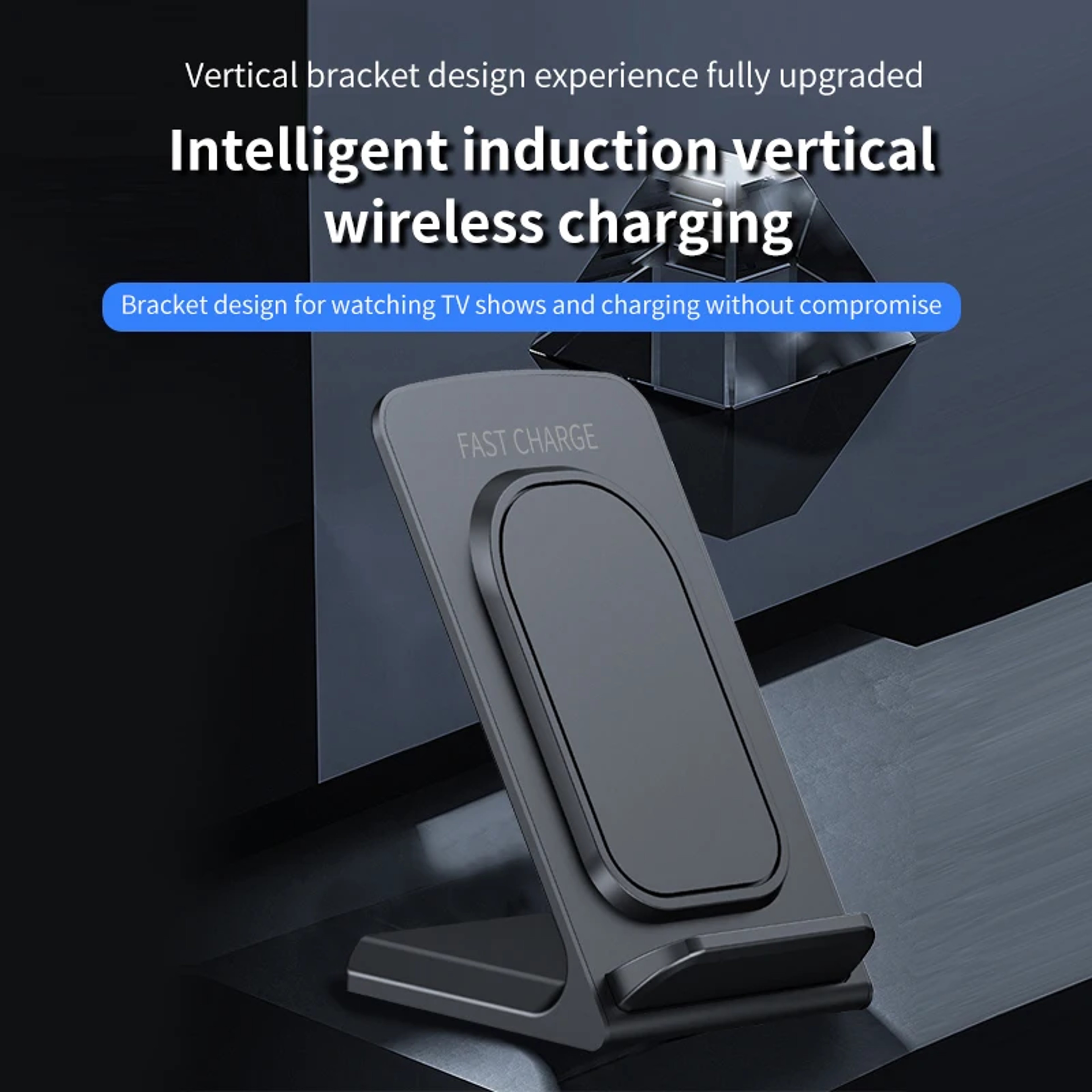 Wireless Charger Stand Fast Qi Charging Station For IPhone Samsung Xiaomi 1
