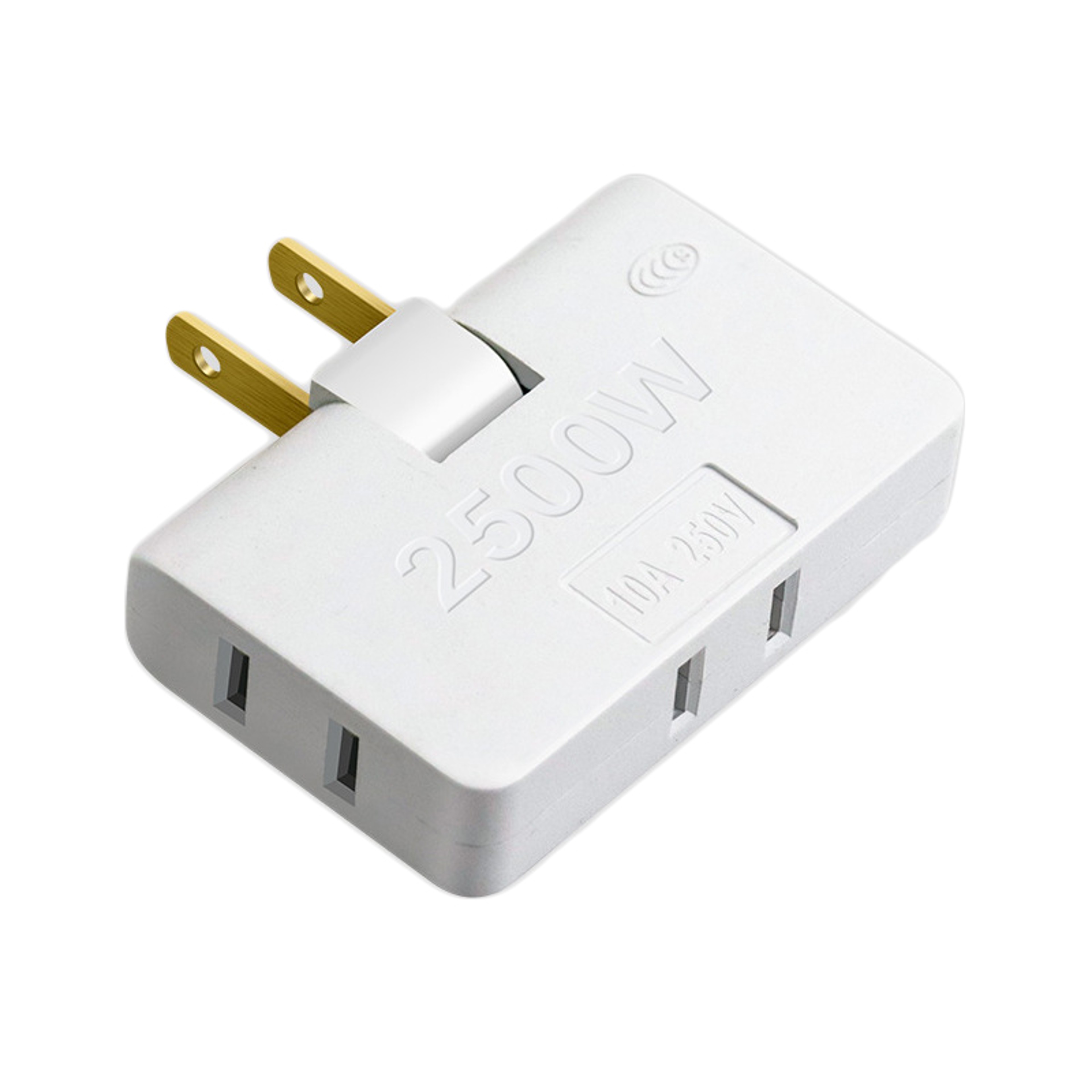 Outlet Wall Adapter Degree Rotating Plug Adapter Slim Power Outlet Splitter US Plug 4