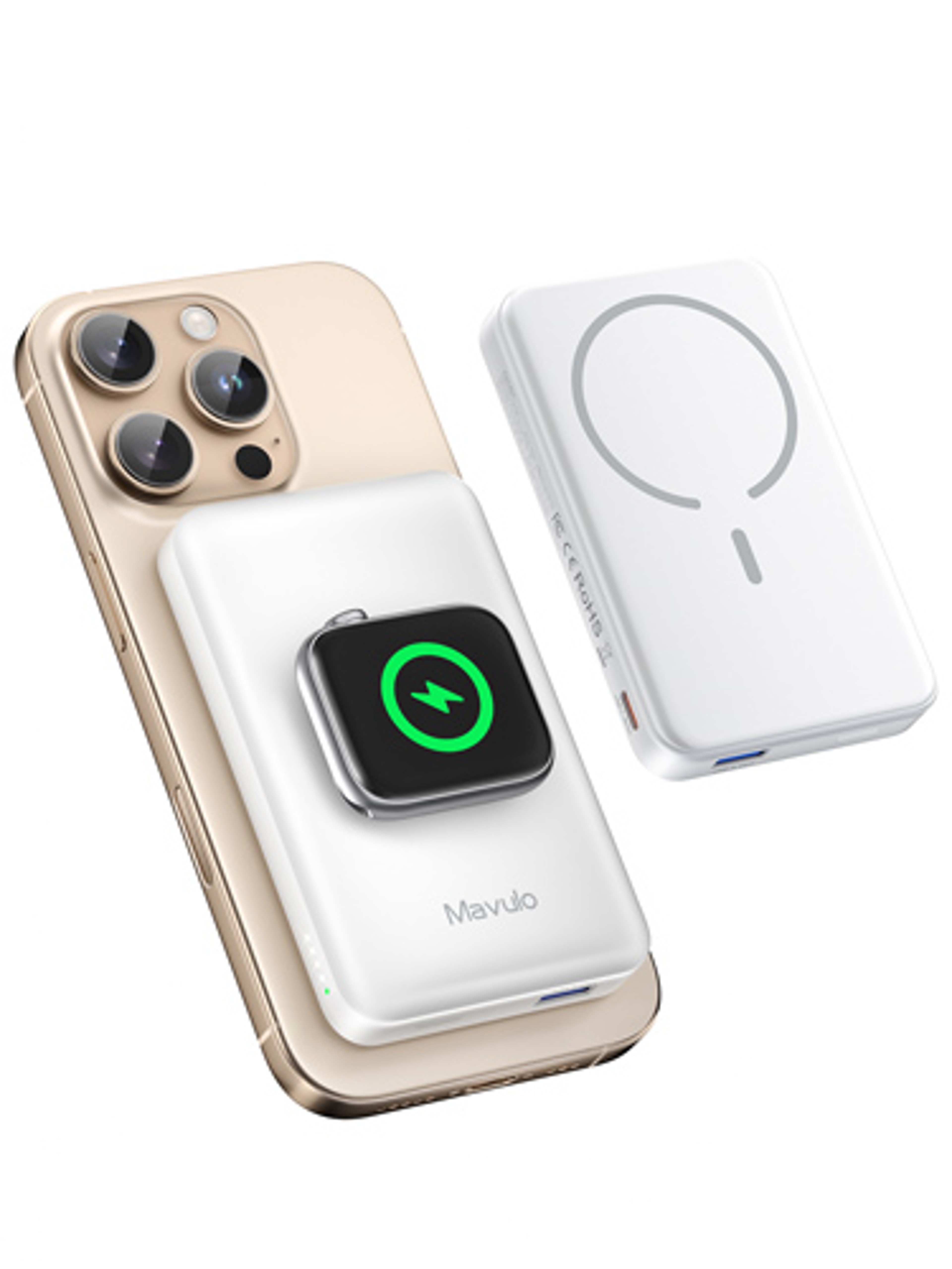 Magnetic Power Bank Wireless Portable Charger For IPhone And Apple Watch 2