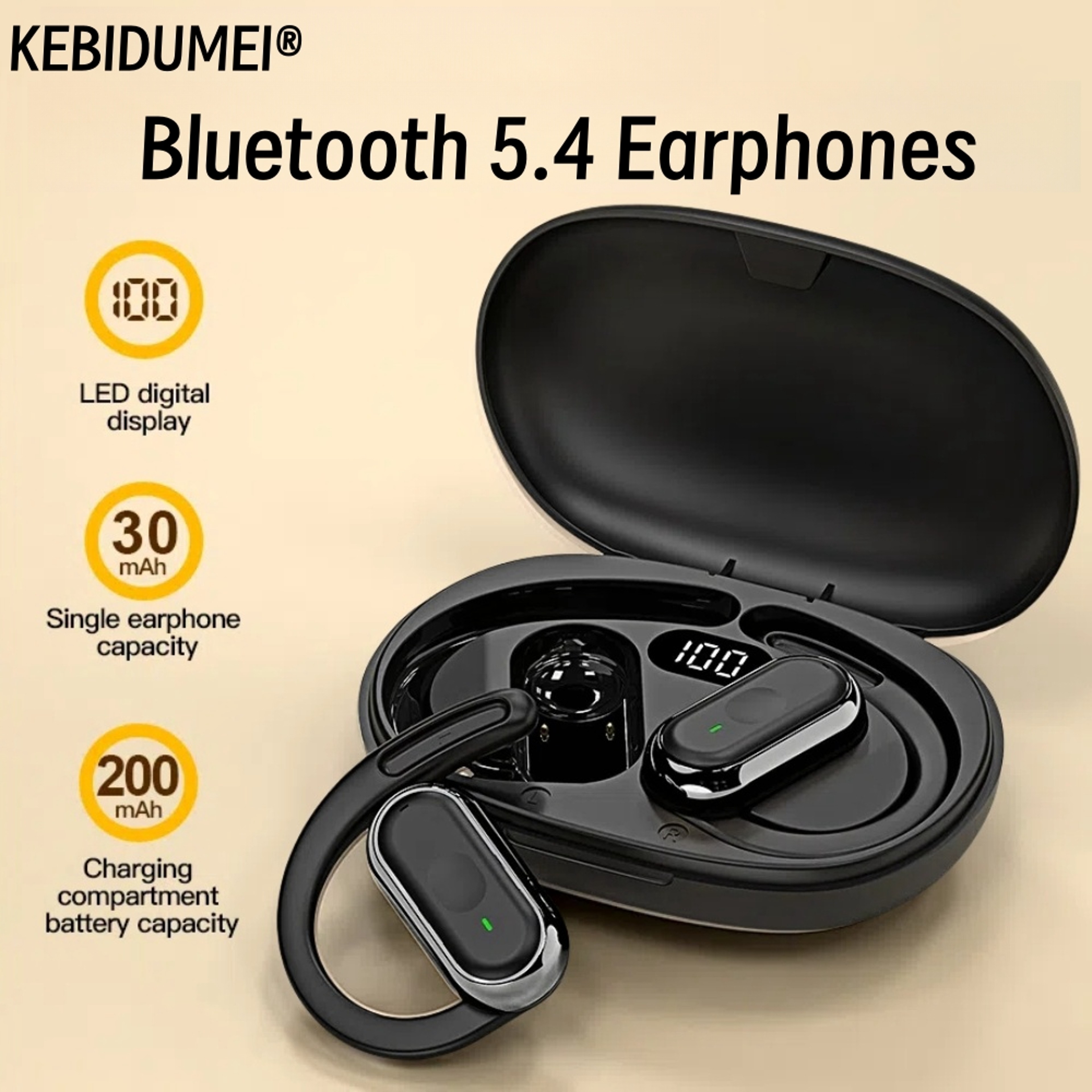 Wireless Bluetooth Earbuds Touch Control Waterproof Sports Headphones For All Smartphones 4