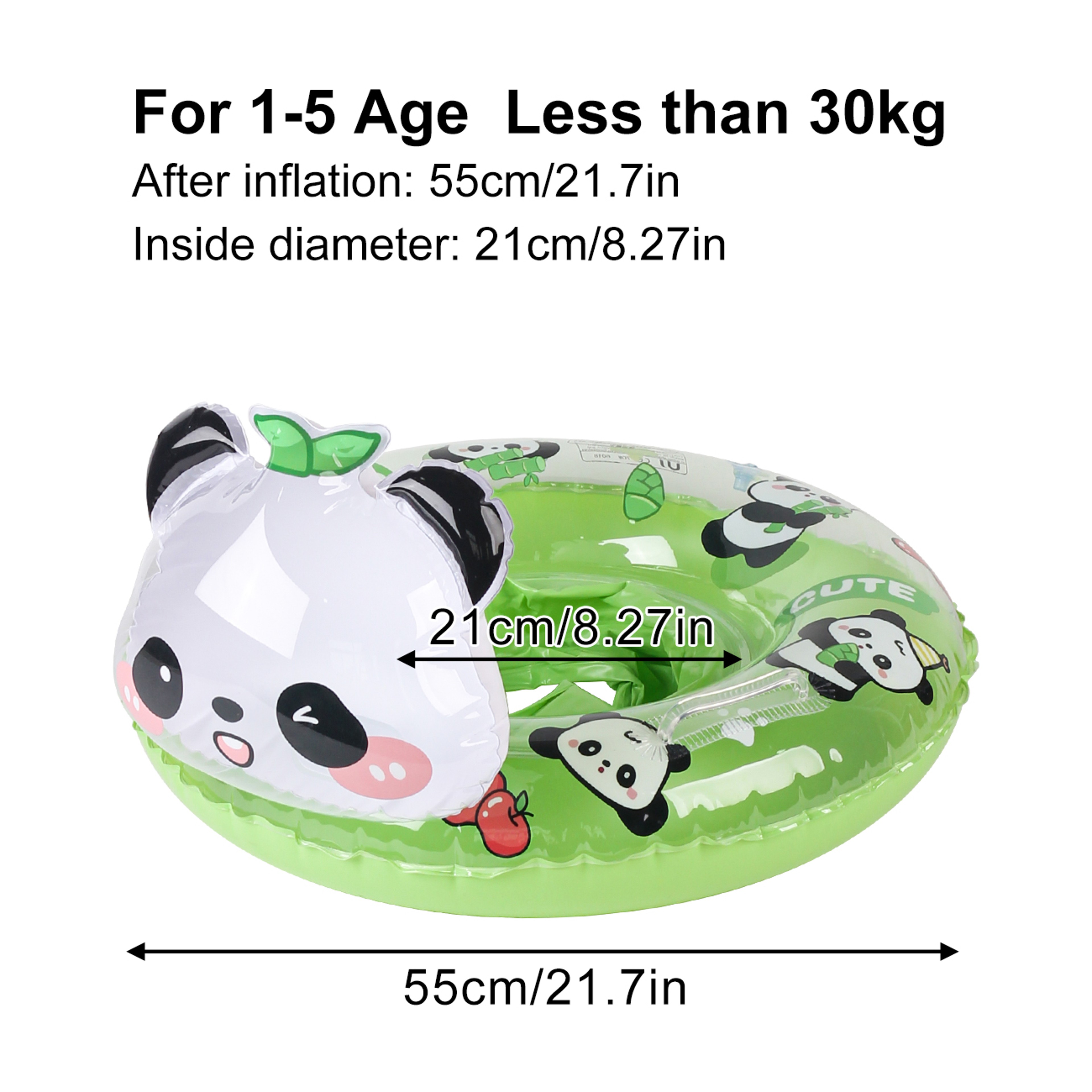 Inflatable Panda Pool Float Raft Cute Oversized Pool Float For Summer Pool Parties  Beach Fun 5
