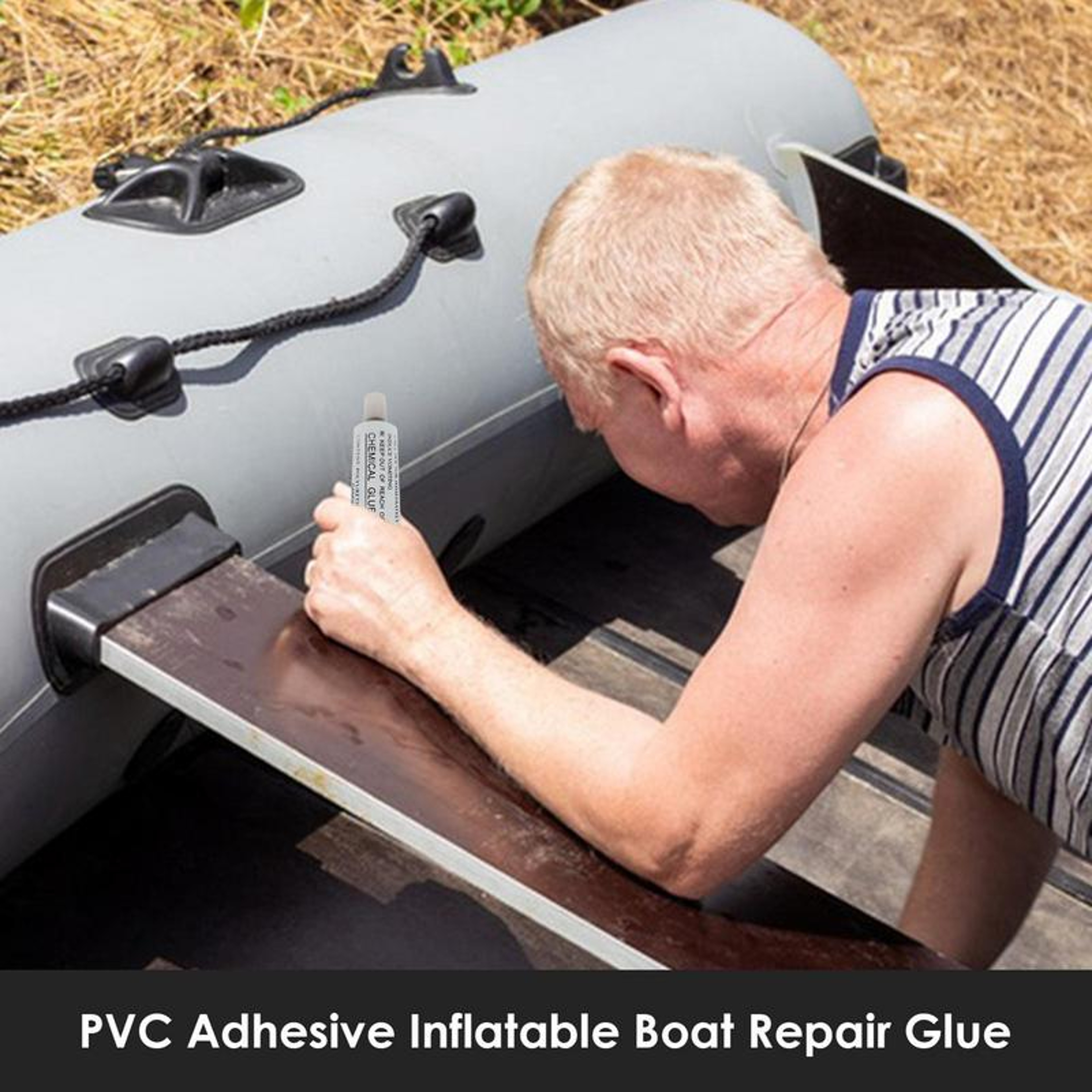 Boat Repair Glue Waterproof PVC Adhesive for Inflatable Boat Repair & Kayak Patch Repairs – view 3