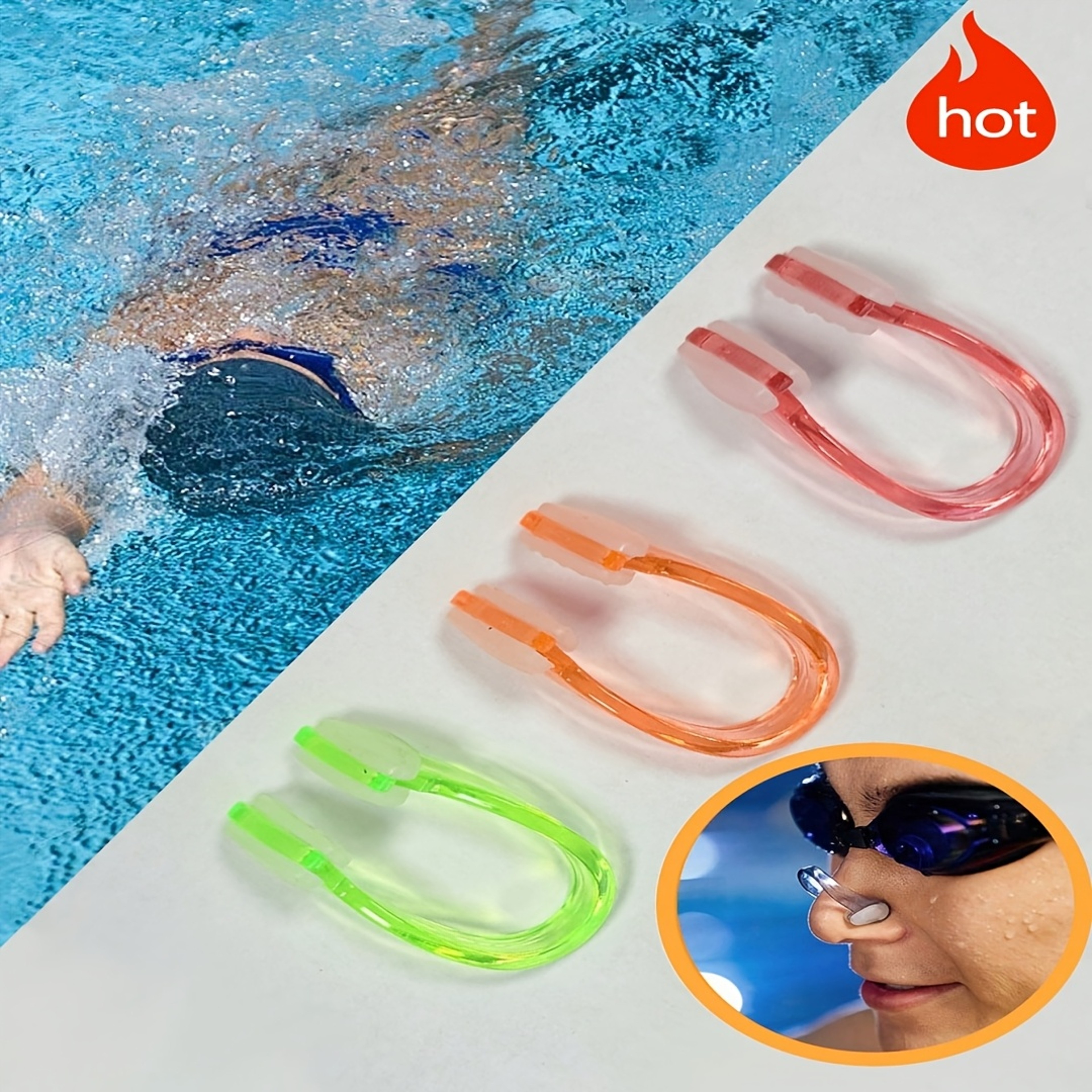 ComfortFit Swimming Nose Clip Soft Silicone Nose Clip For Swimming Diving  Water Sports 2