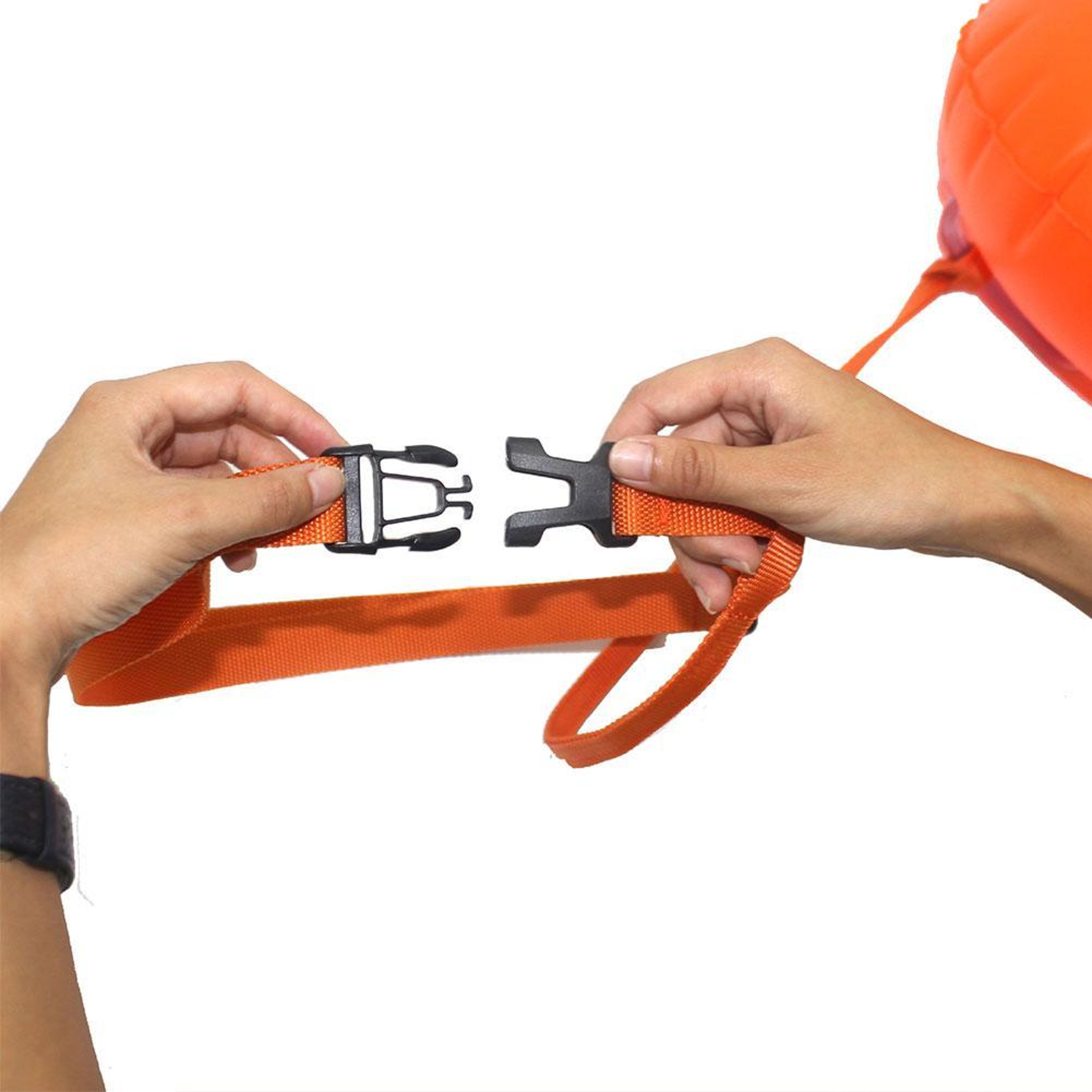Inflatable Dry Bag Swim Buoy With Waist Belt Waterproof Open Water Swimming Float 3