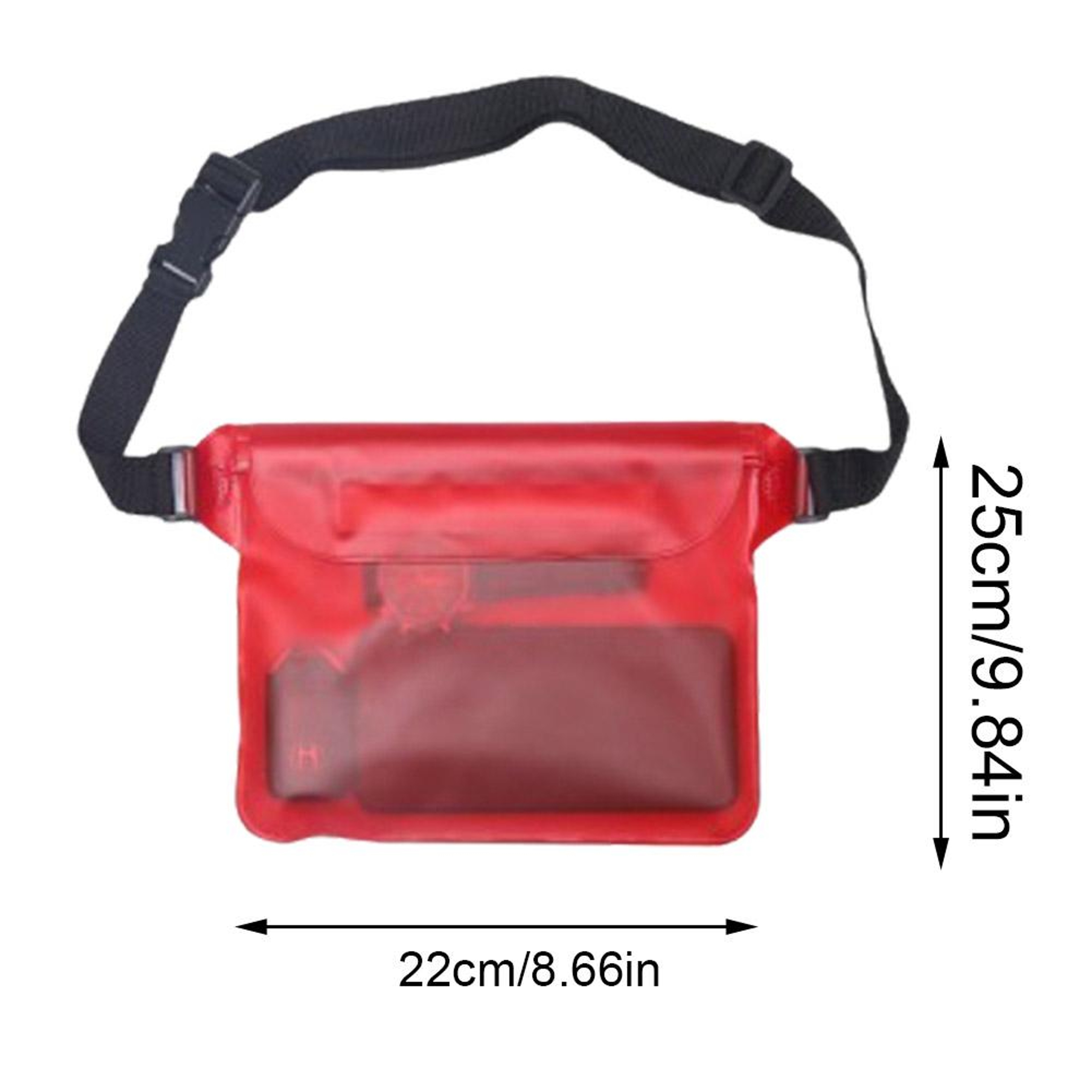 WaterGuard Waterproof Dry Bag Waist Pack With Phone Pouch For Swimming Beach  Water Sports 4